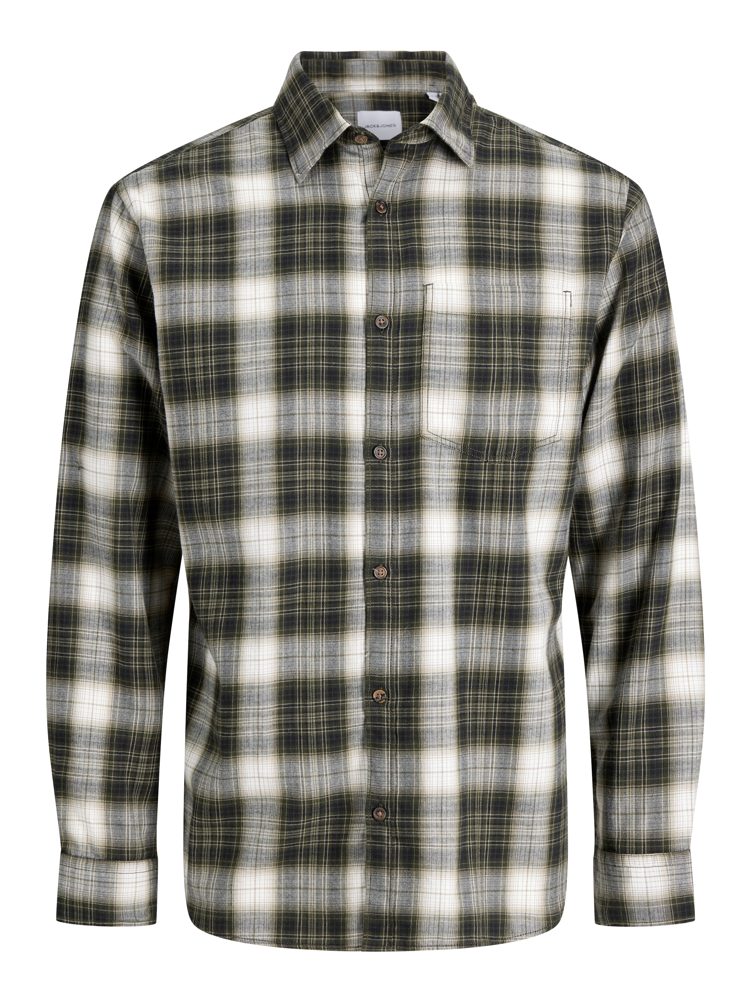 Jack & Jones PlusSize Langarmhemd "JJJAMES FLANNEL SHIRT L/S PLS" Baumwolle, regular fit