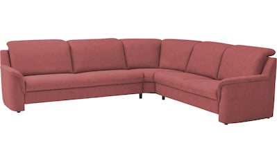 Ecksofa »Garda L-Form«, (4 St.), inklusive Kopfteilverstellung, Stellmaß 309x277 cm