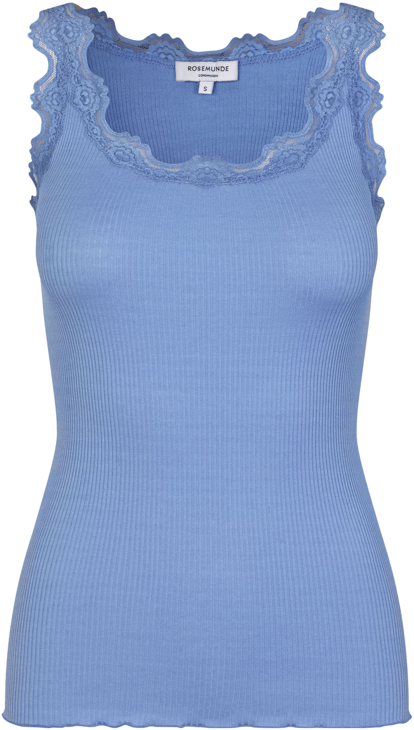 rosemunde Tanktop "Babette Silk Top mit Seide" Vintage-Spitzenbesatz, breite Träger, feminin, bequem, Seidenmix