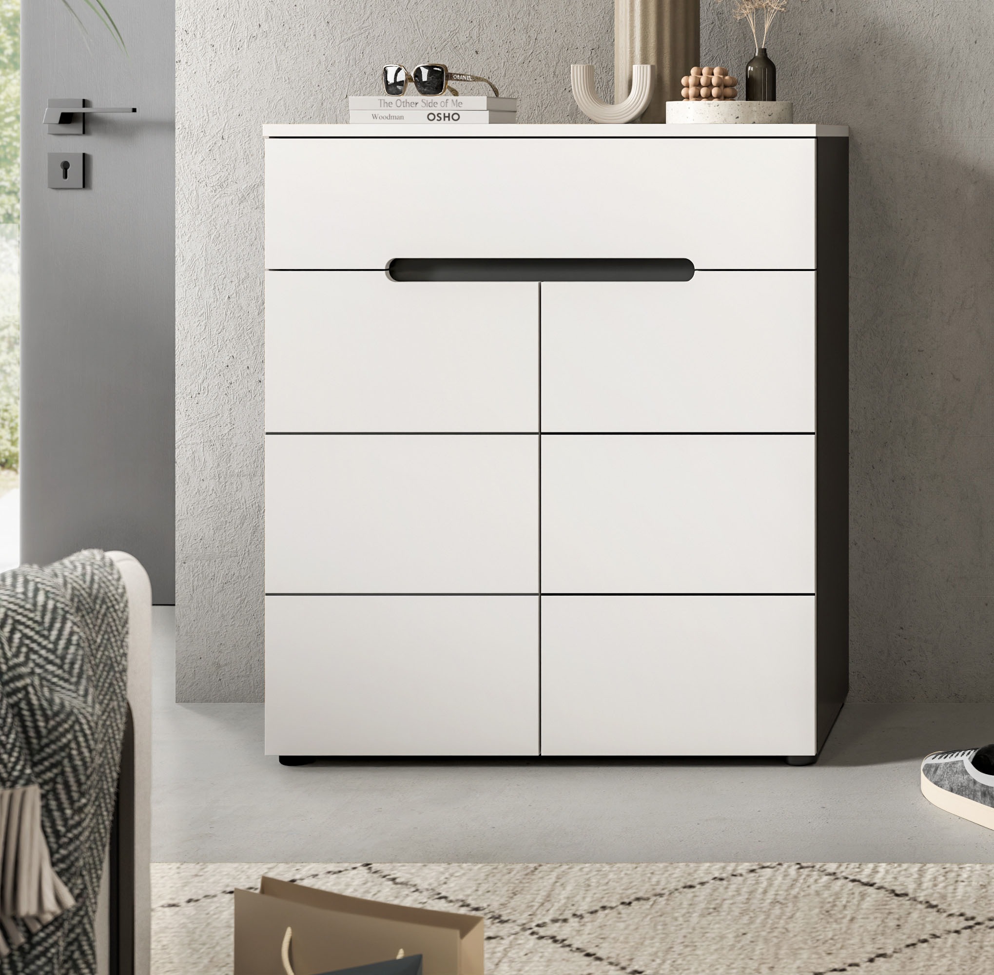 Home affaire Schuhkommode "REHAT, TOPSELLER, Breite 80cm, 2 Türen, 1 Schubk günstig online kaufen