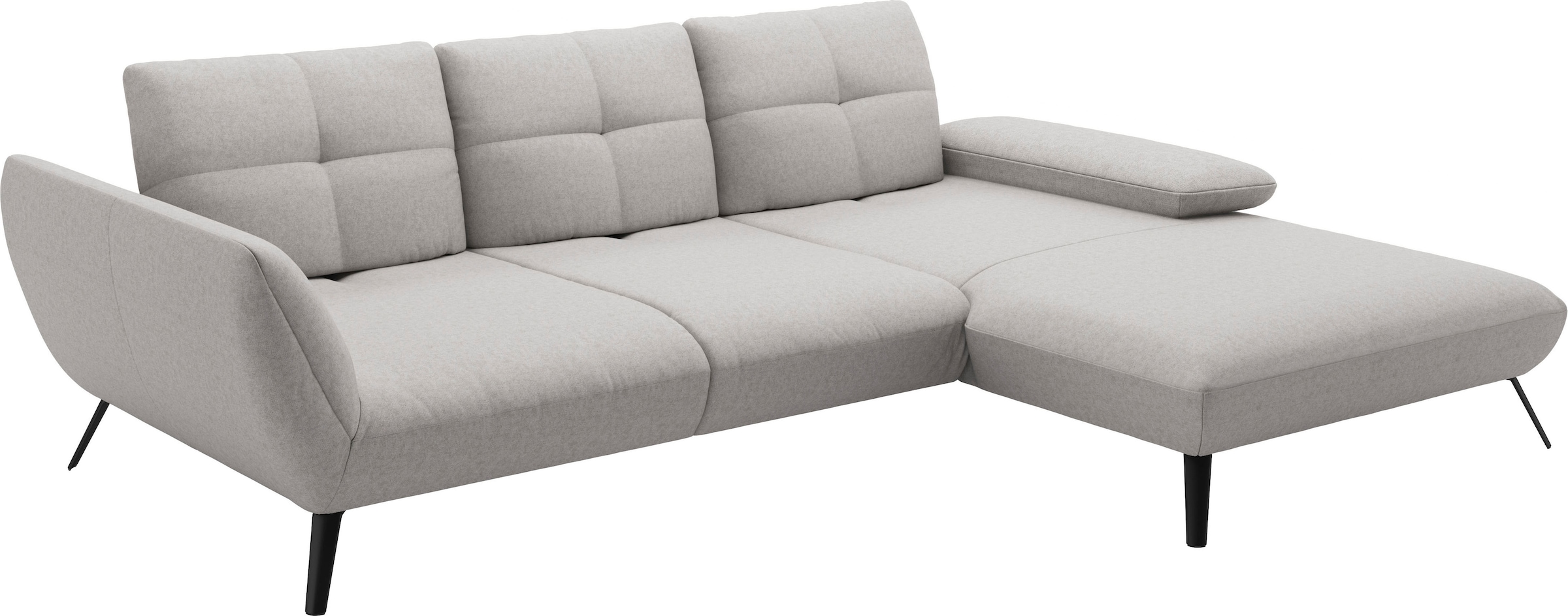 PLACES OF STYLE Ecksofa »Mikado L-Form« inkl. Sitztiefenverstellung und Armteilverstellung