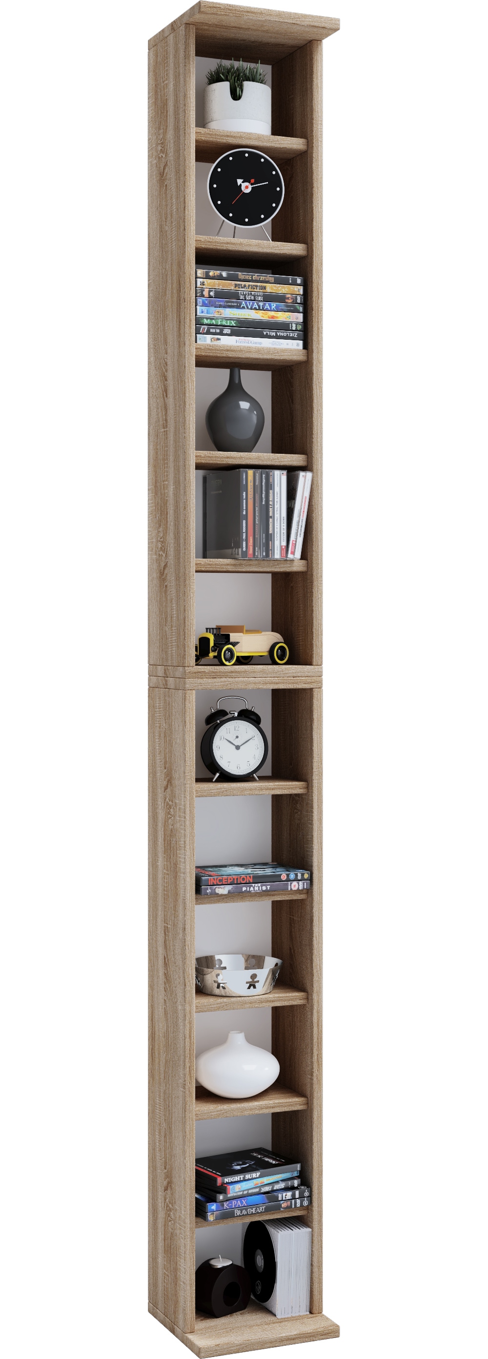 VCM Standregal "Holz CD DVD Stand Aufbewahrung Deko Regal Bigol" 1 Stk. tlg.