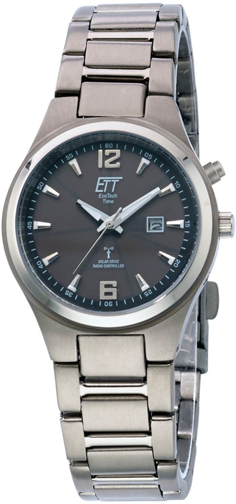 ETT Funkuhr »Everest, ELT-11438-11M«, Armbanduhr, Damenuhr, Solar, Datum