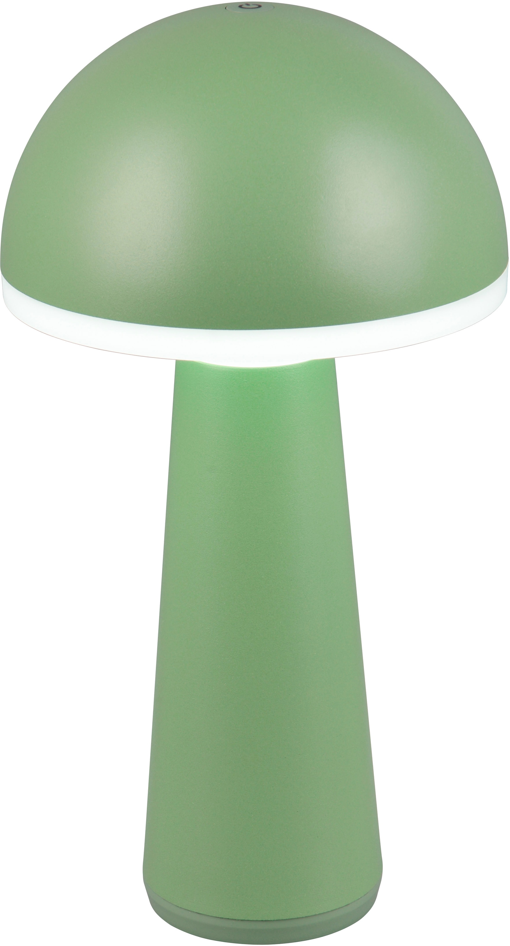 REALITY Leuchten LED Außen-Tischleuchte »FUNGO«, 1 flammig, Leuchtmittel LED-Board | LED fest integriert, Outdoor Akku Tischlampe inkl Ladestation USB-C, Lichtfarbe einstellbar