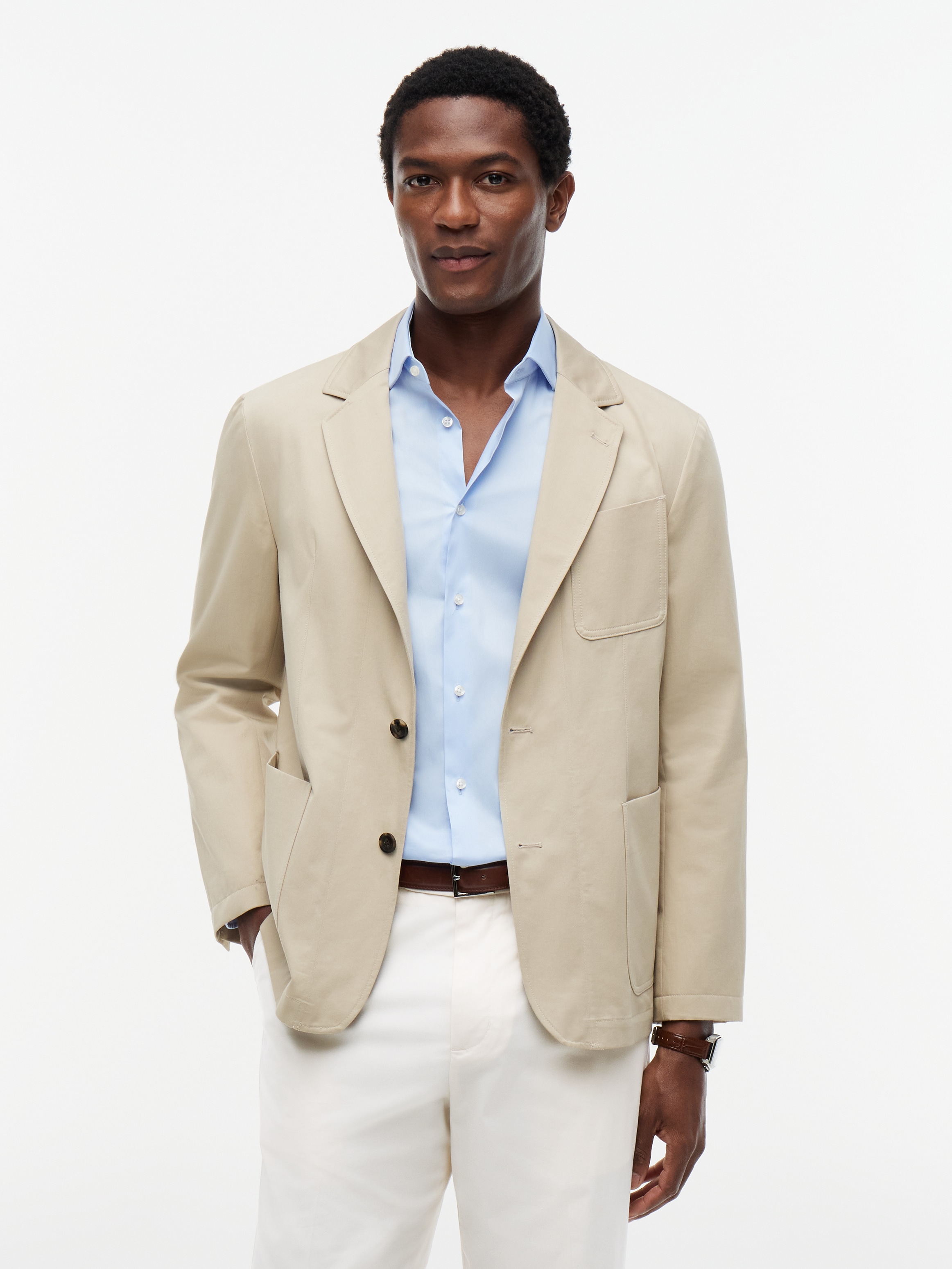 Tommy Hilfiger Sakko "Premium Line Tech-Cotton Performance Anzug" Premium Casual Everyday Sakko Anzug