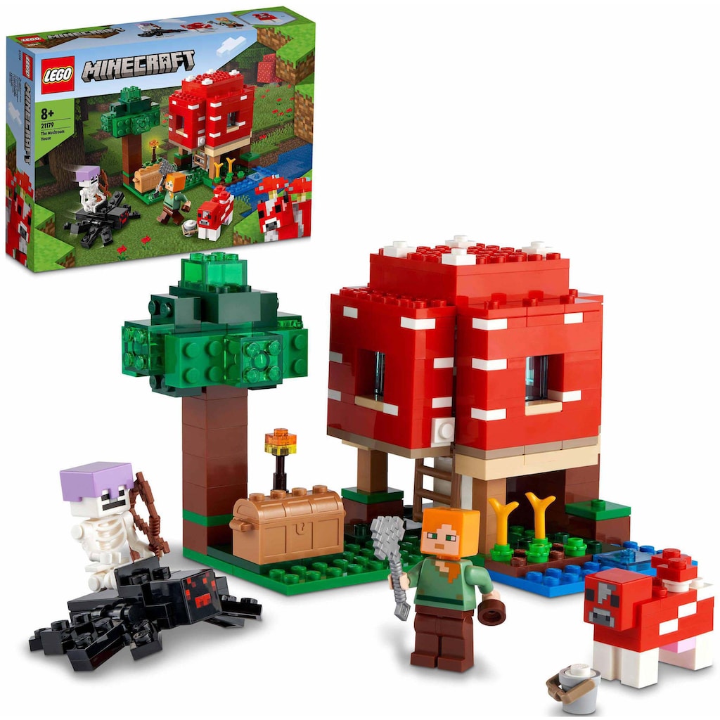 LEGO® Konstruktionsspielsteine »Das Pilzhaus (21179), LEGO® Minecraft™«, (272 St.)