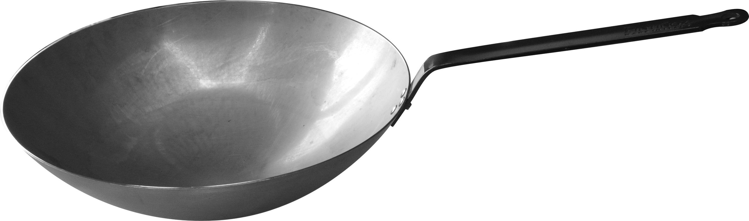 PINTINOX Wok "Excalibur", Ø 34cm + Höhe 9,4cm, silber, Pfannen, Induktionsgeeignet, mit Stilgriff, Ø 34 cm