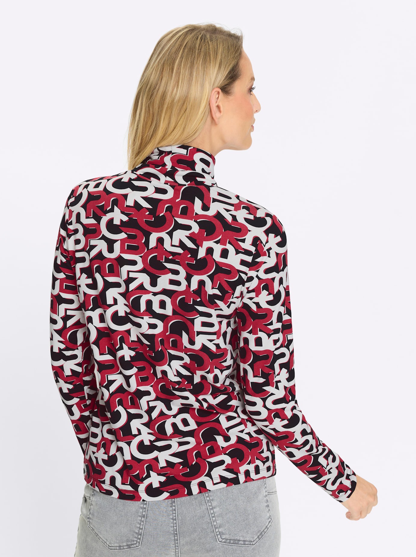 heine Rollkragenshirt "Druck-Shirt" 1 Stk. günstig online kaufen