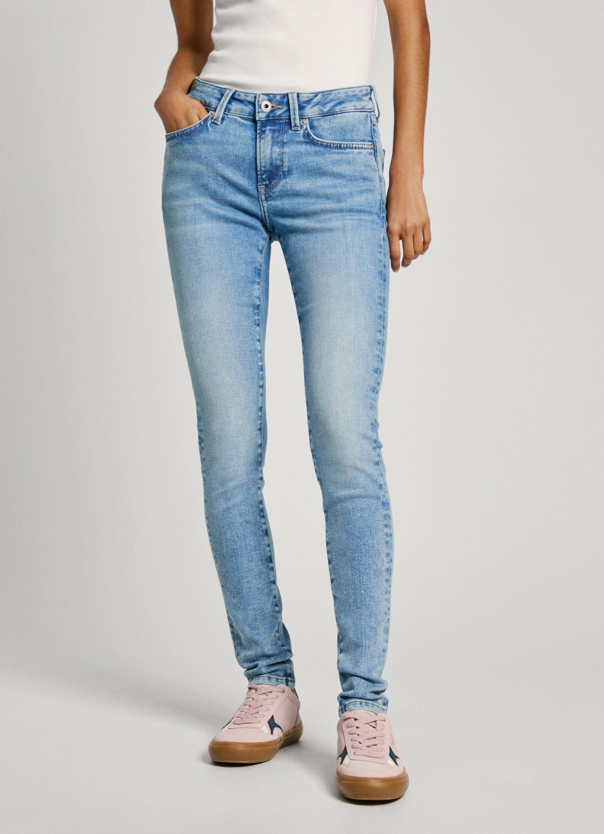 Pepe Jeans Skinny-fit-Jeans "SKINNY JEANS LW", in verschiedenen Waschungen