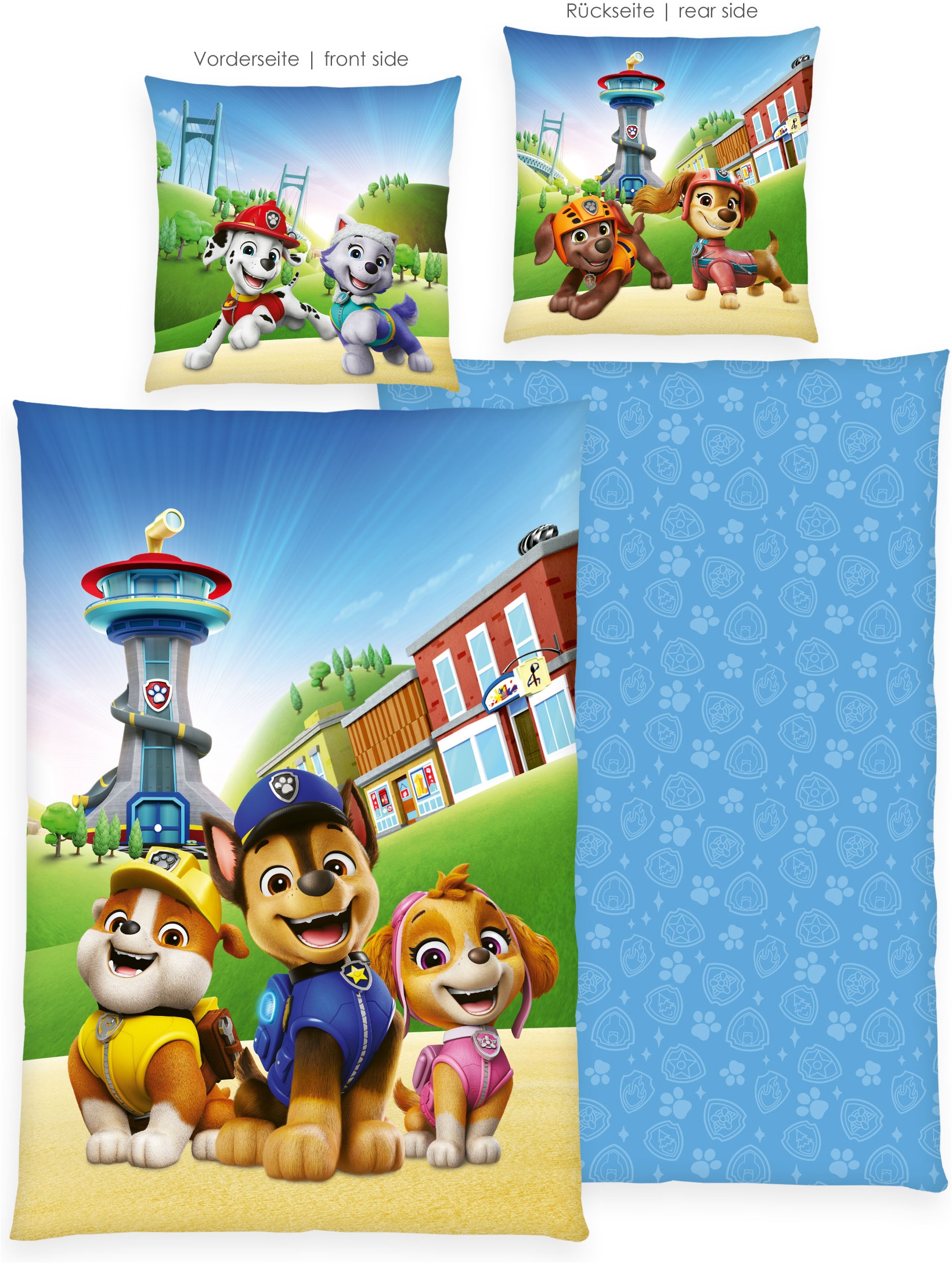 PAW PATROL Kinderbettwäsche "Paw Patrol" 2 Wendebettwäsche