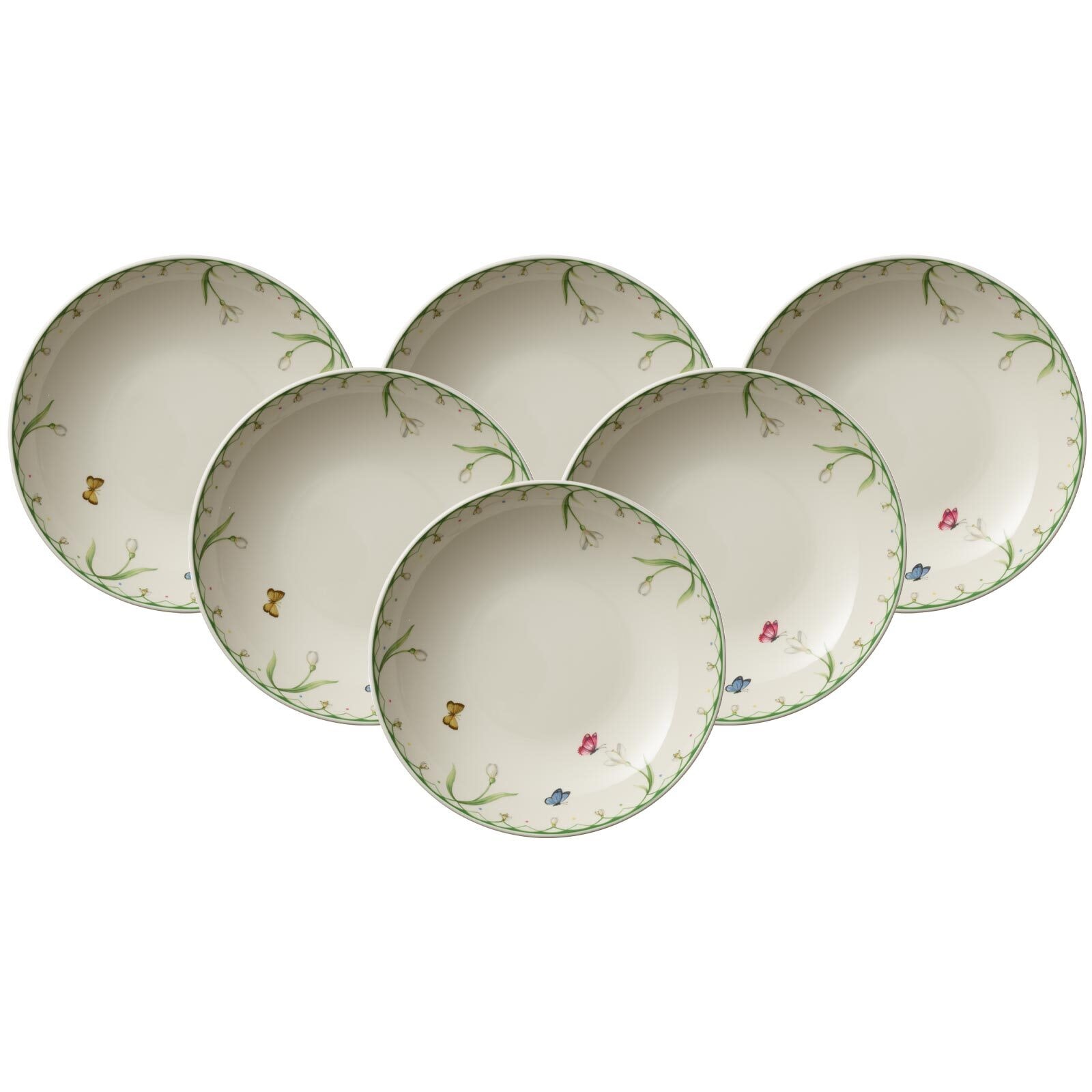 VILLEROY & BOCH Schale "Schalen Colourful Spring ø 24 cm 6er Set bunt", bunt, Schüsseln