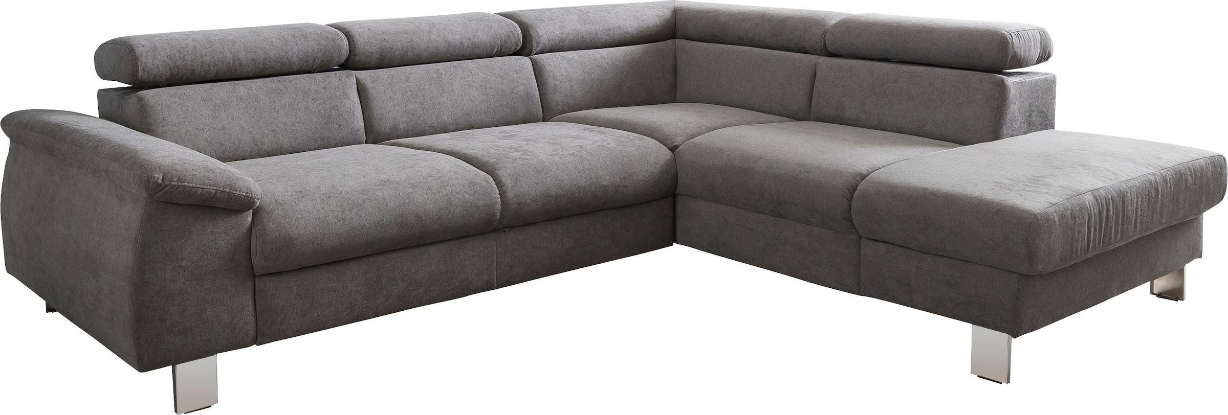 COTTA Ecksofa "Komaris L-Form, B: 249 cm" mit Kopfteilverstellung, optional günstig online kaufen