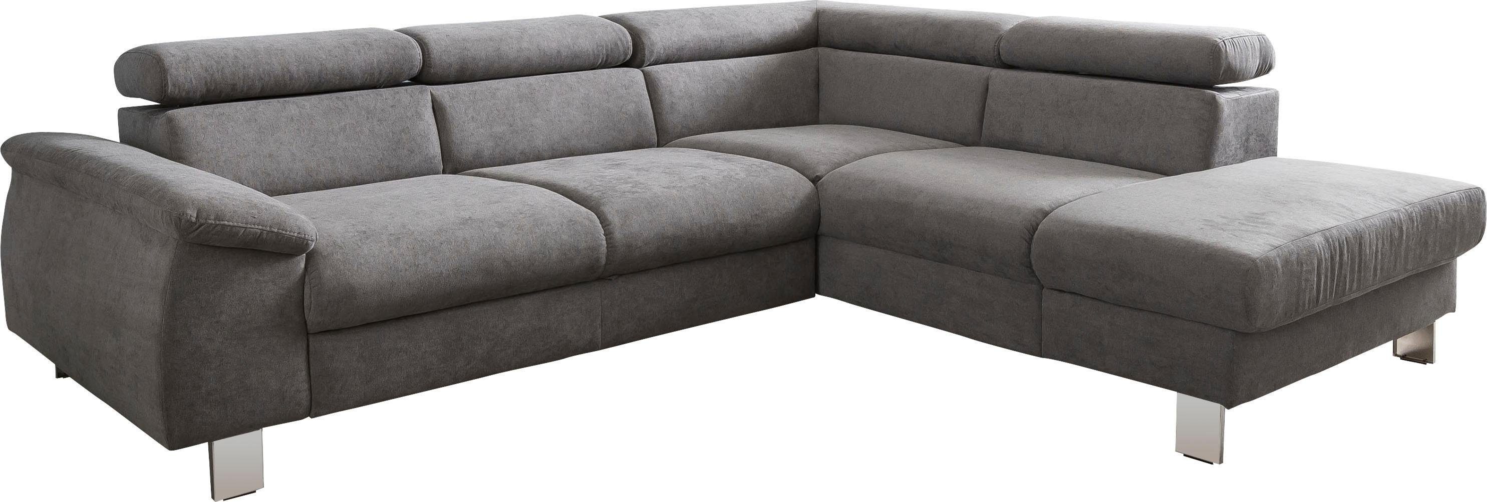 Thumbnail - COTTA Ecksofa "Komaris L-Form mit Kopfteilverstellung", wahlweise mit Bettfunktion, Bettkasten & Beleuchtung