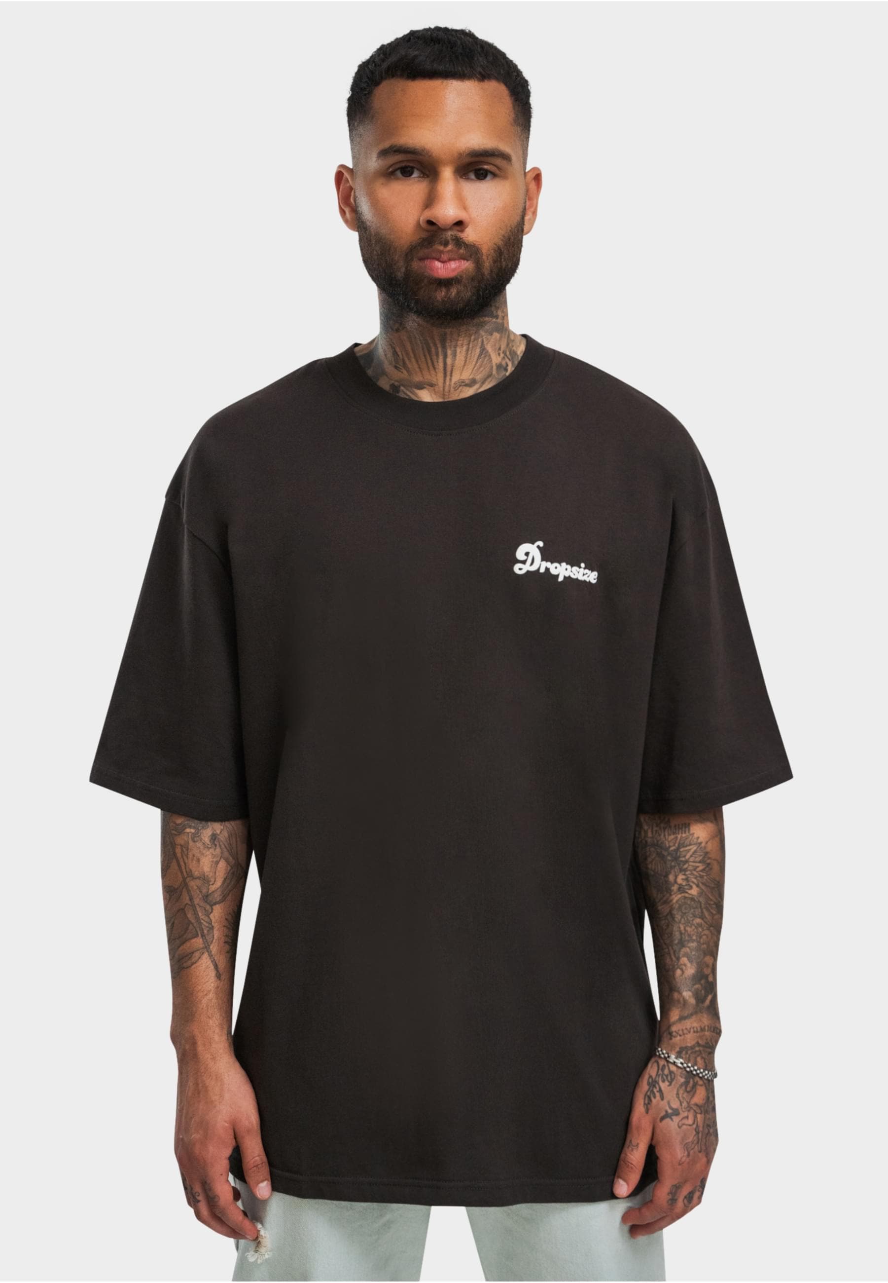 Dropsize T-Shirt »Dropsize Herren Heavy Grow Rich T-Shirt«, (1 tlg.)