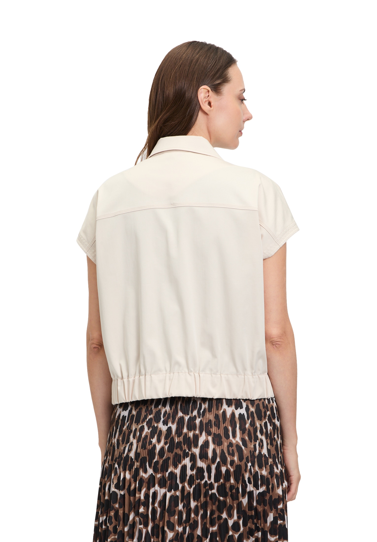 Betty&Co Kurzweste »Betty & Co Sommerweste mit Kragen«, Material