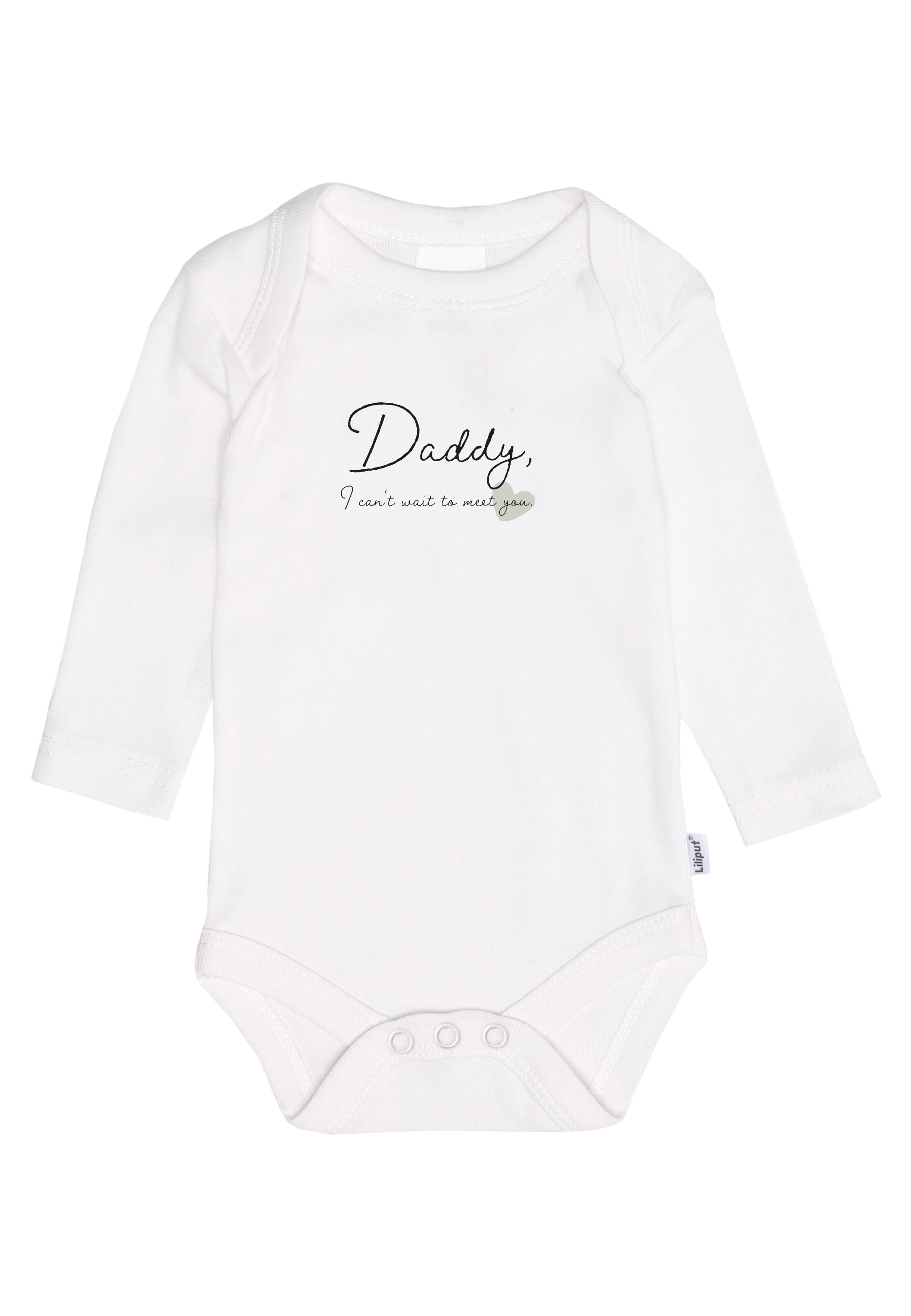 Liliput Body »Daddy I cant wait to meet you«, im 2er-Pack mit praktischen Druckknöpfen