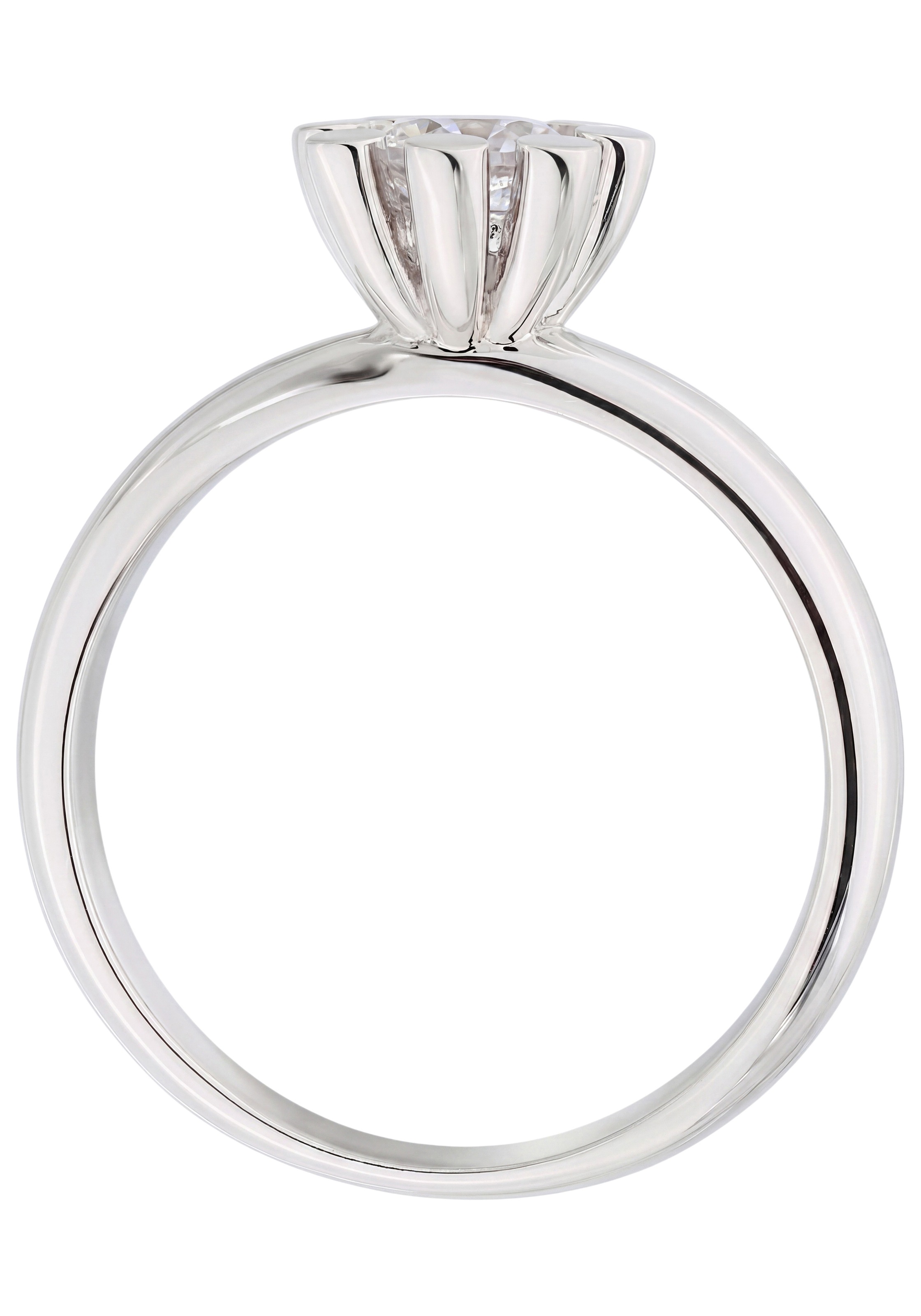 JOBO Fingerring »Ring Silberring« 925 Silber mit großem Zirkonia