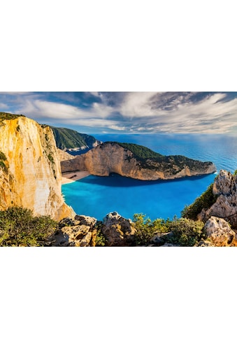 Fototapete »SHIPWRECK BEACH-BUCHT INSEL MEER STRAND KLIPPEN GEBIRGE«