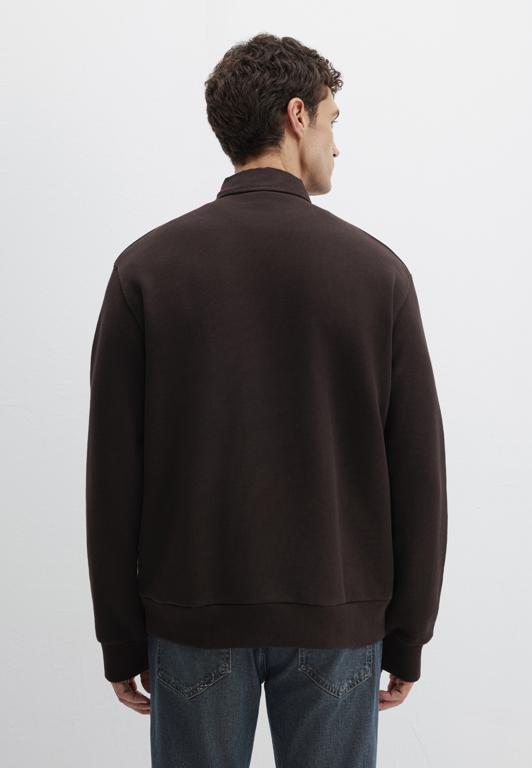 Mavi Polokragenpullover »HALF BUTTONED SWEATSHIRT«