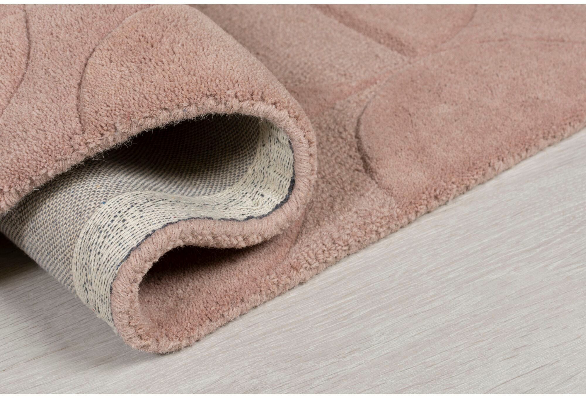 FLAIR RUGS Wollteppich »Gigi«, 8 mm Höhe, aus 100% Wolle, geometrisches Design, fußbodenheizungsgeeignet