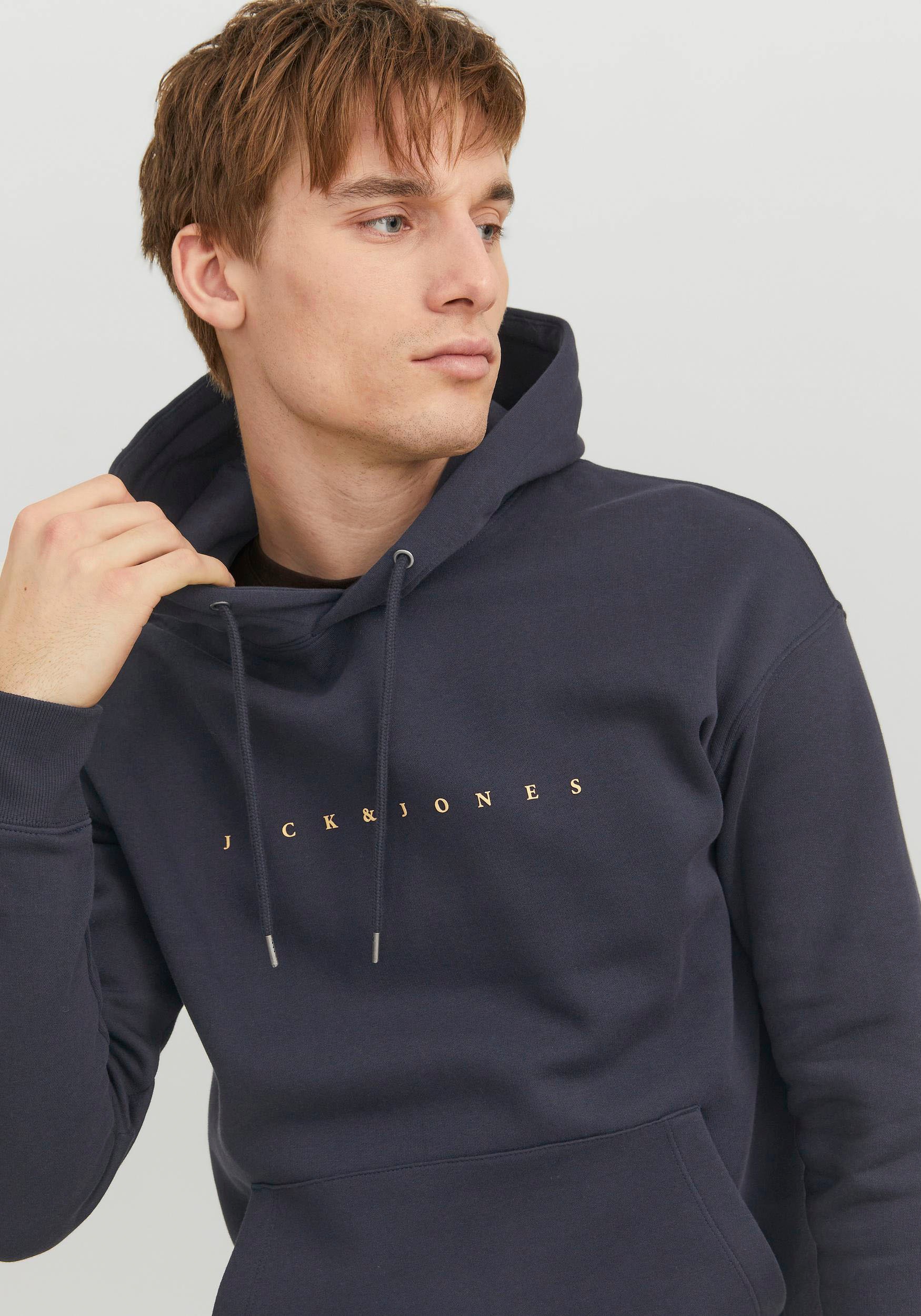 Jack & Jones Herren Hoodie Kapuzenpullover JJESTAR JJ SWEAT HOOD - Relaxed günstig online kaufen