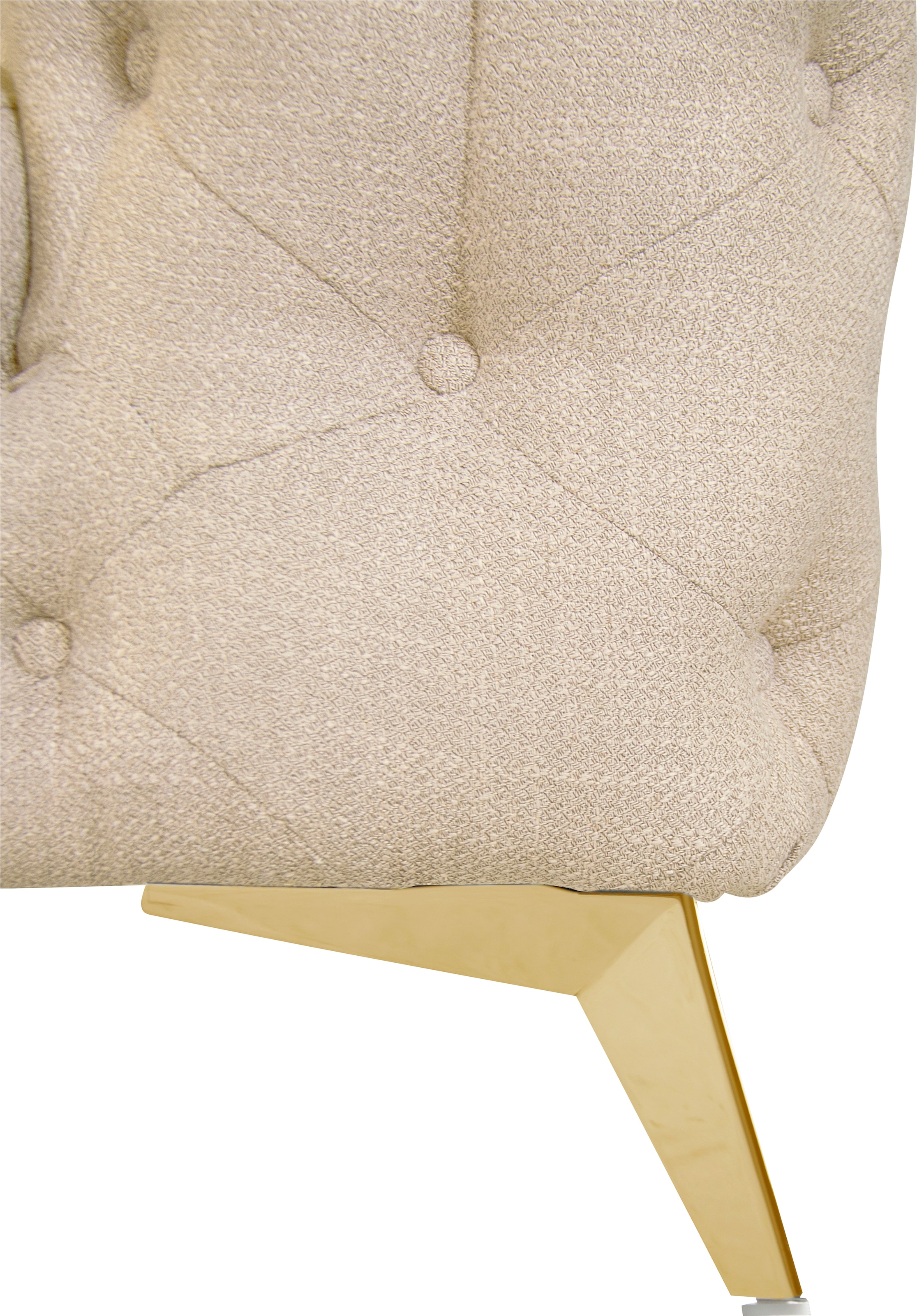 Leonique Chesterfield-Sofa »Glynis«, aufwändige Knopfheftung, moderne Chesterfield Optik, Fußfarbe wählbar