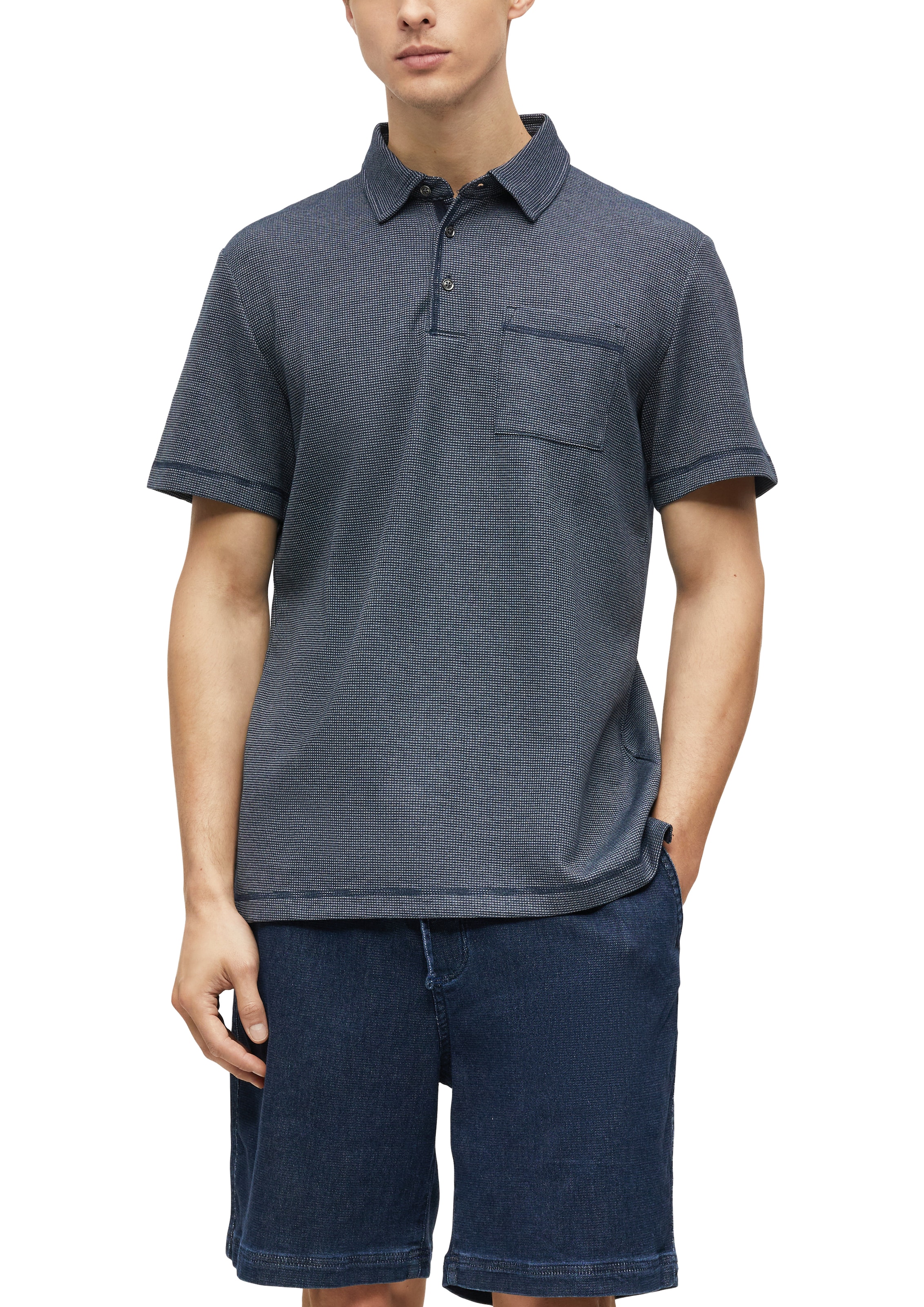 s.Oliver Poloshirt Sommer-Shirt mit Brusttasche