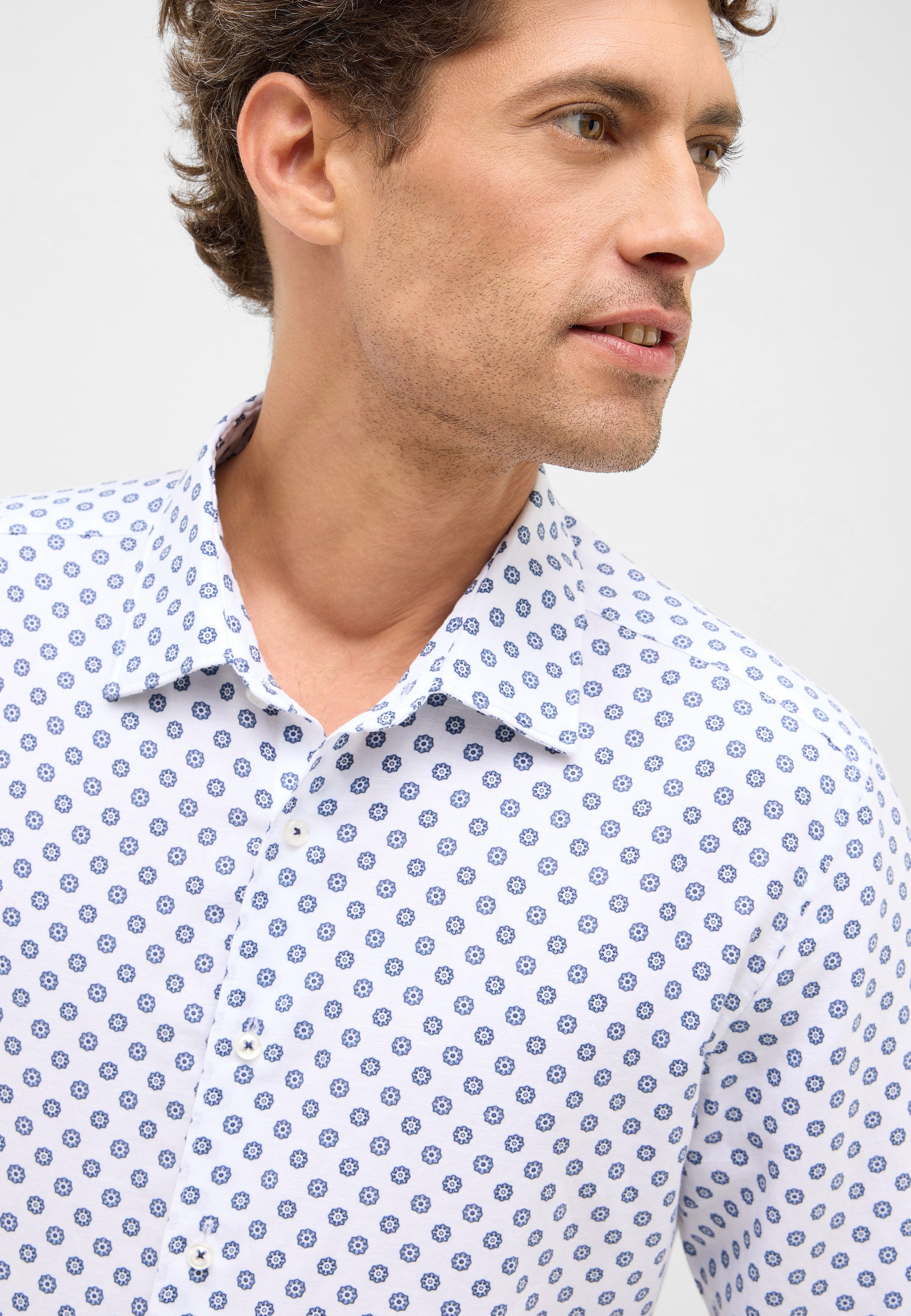 Eterna Langarmhemd »SLIM FIT«, EASY IRON (bügelleicht)