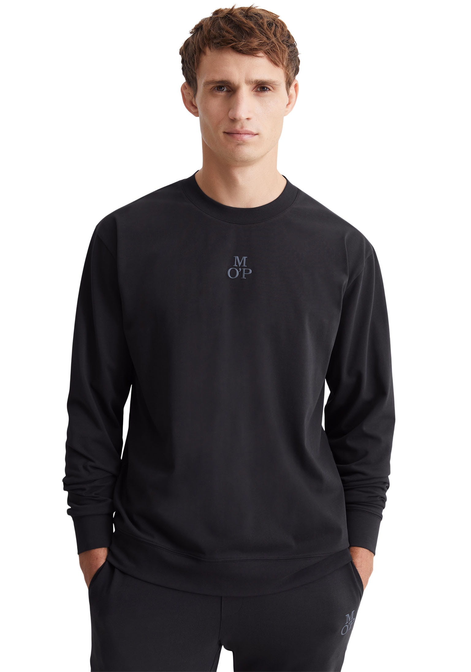Marc OPolo Longsleeve "Heavy Jersey" Rundhalsausschnitt, Langarm, Baumwolle günstig online kaufen
