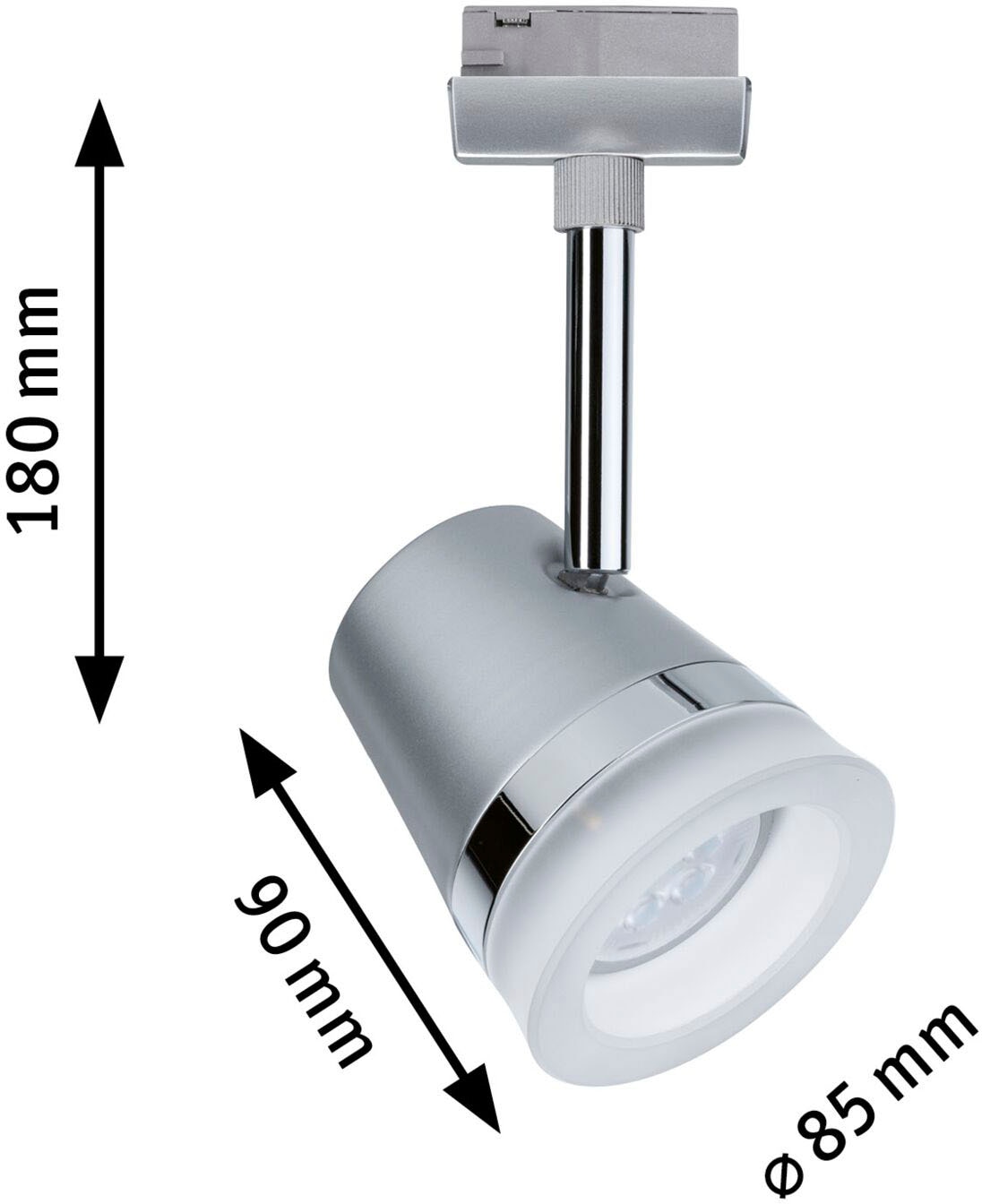 Paulmann Schienensystem-Leuchten »URail Schienenspot Cone Einzelspot GU10 max. 10W 230V«, Einzelspot, dimmbar