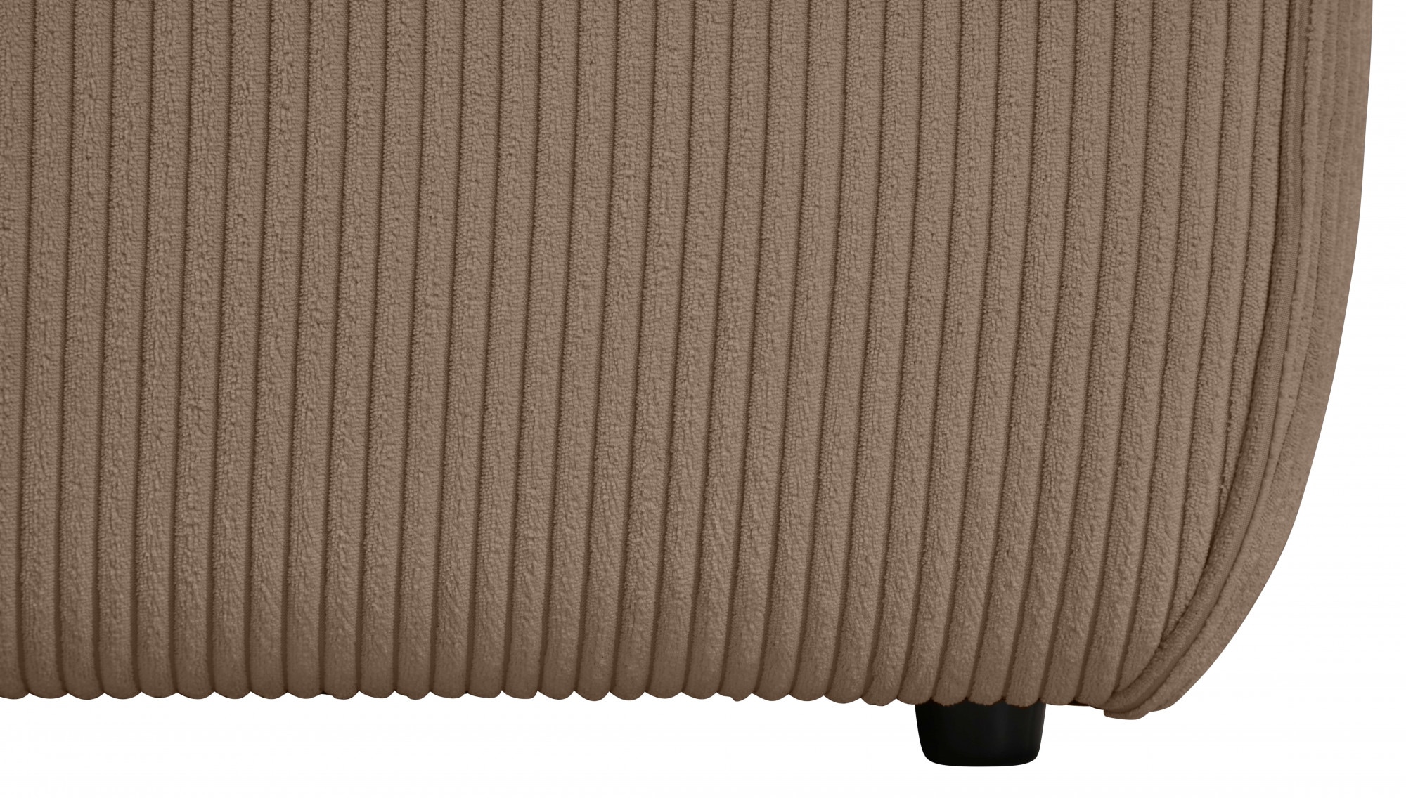 andas Ecksofa »Noord«, mit Kedernaht, Breite 227 cm, Cord, Struktur