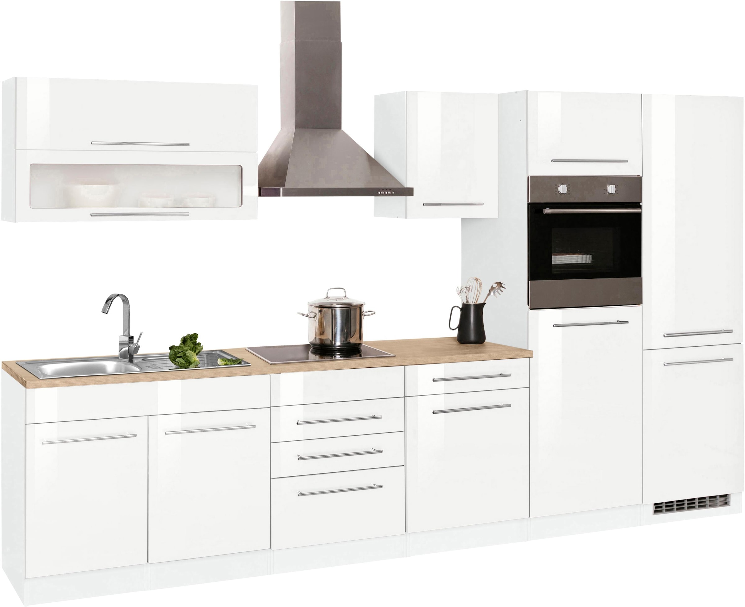 KOCHSTATION Küchenzeile "KS-Eton" mit E-Geräten, Breite 330 cm günstig online kaufen