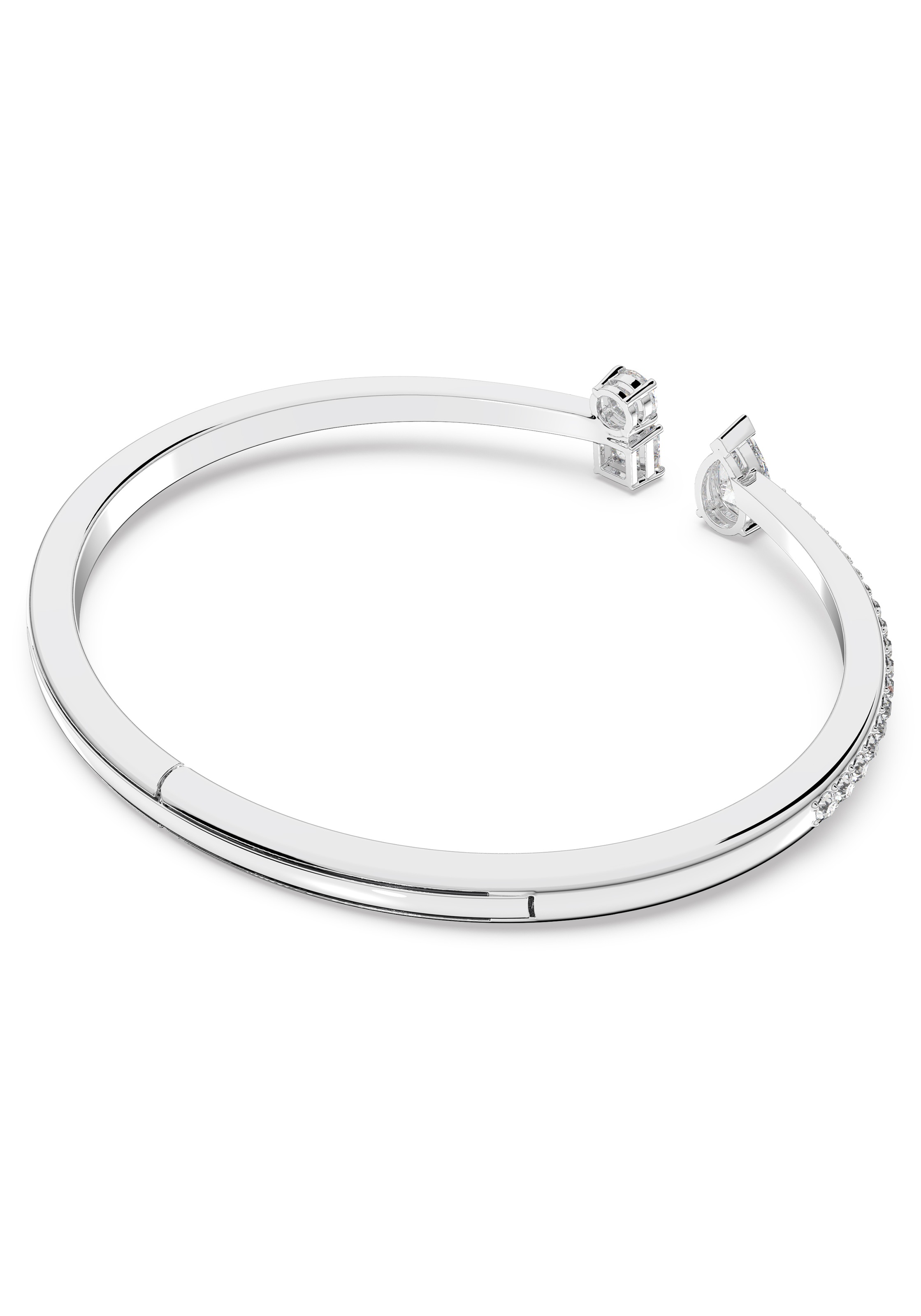 Armband SWAROVSKI "Mesmera Attract" Gr. S, silber (metallfarben, kristallweiß, kristallweiß), Armbänder, Damen, S, Metall, glitzernd, glänzend, Armband, mit Swarovski Kristall 4