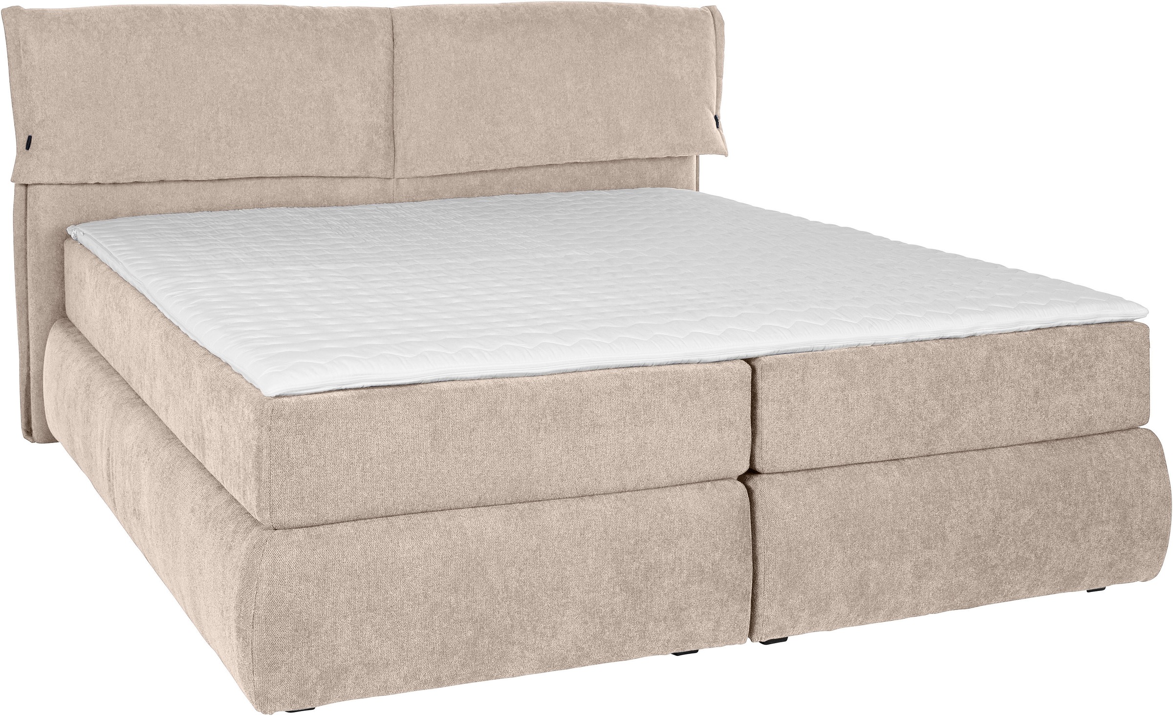 andas Boxspringbett »Jenson«, in 4 Farben, 4 Breiten, 3 Matratzenarten in 2 Härtegraden, Topper