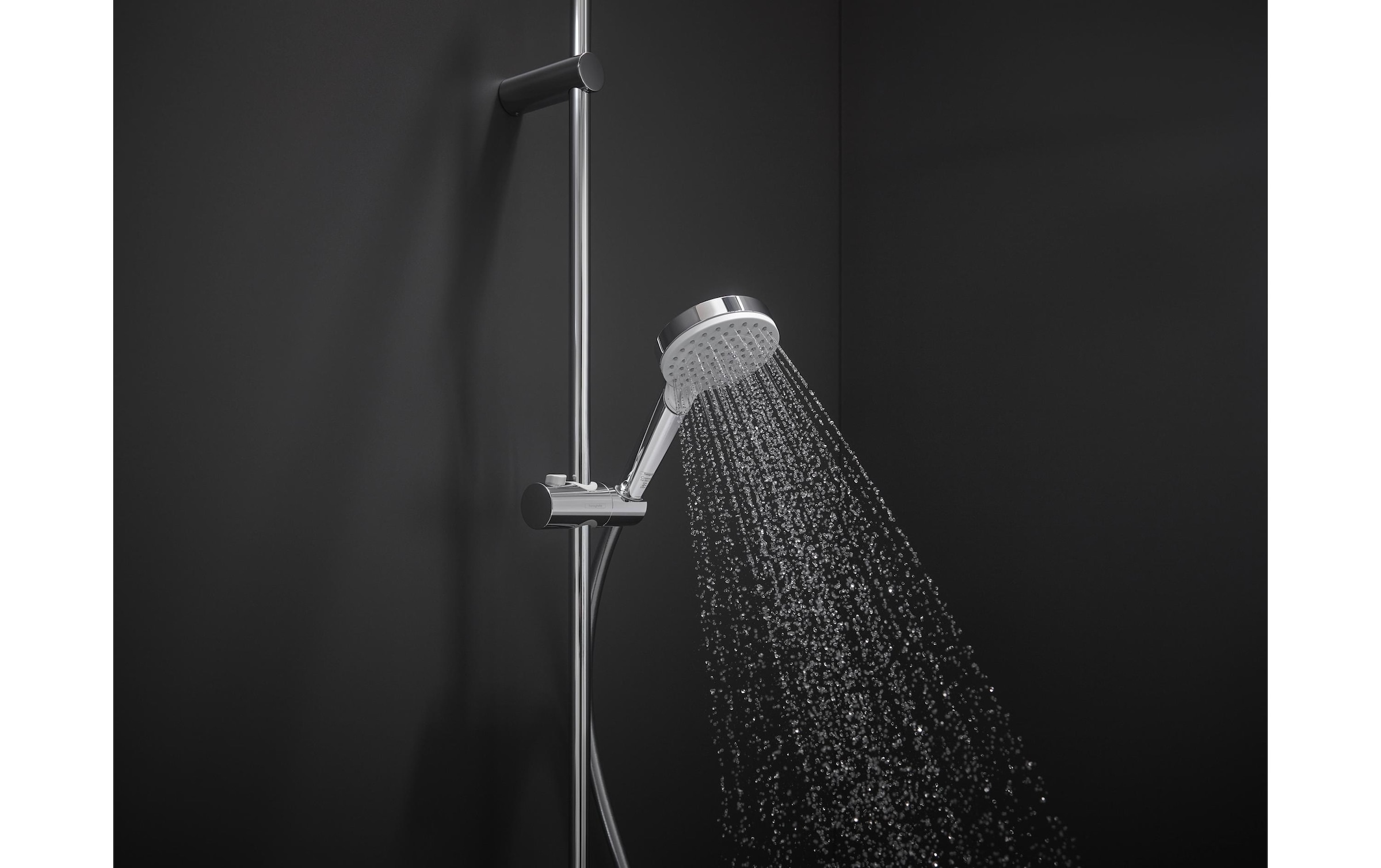 hansgrohe Handbrause »Crometta« 10cm, wassersparend 9 l/min Weiß/chrom