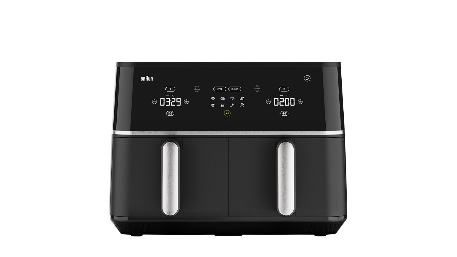 Braun Heißluftfritteuse "TwinCook TD 5030 I BK" 2400 W 2.400 Watt, 2 x 5,0 günstig online kaufen