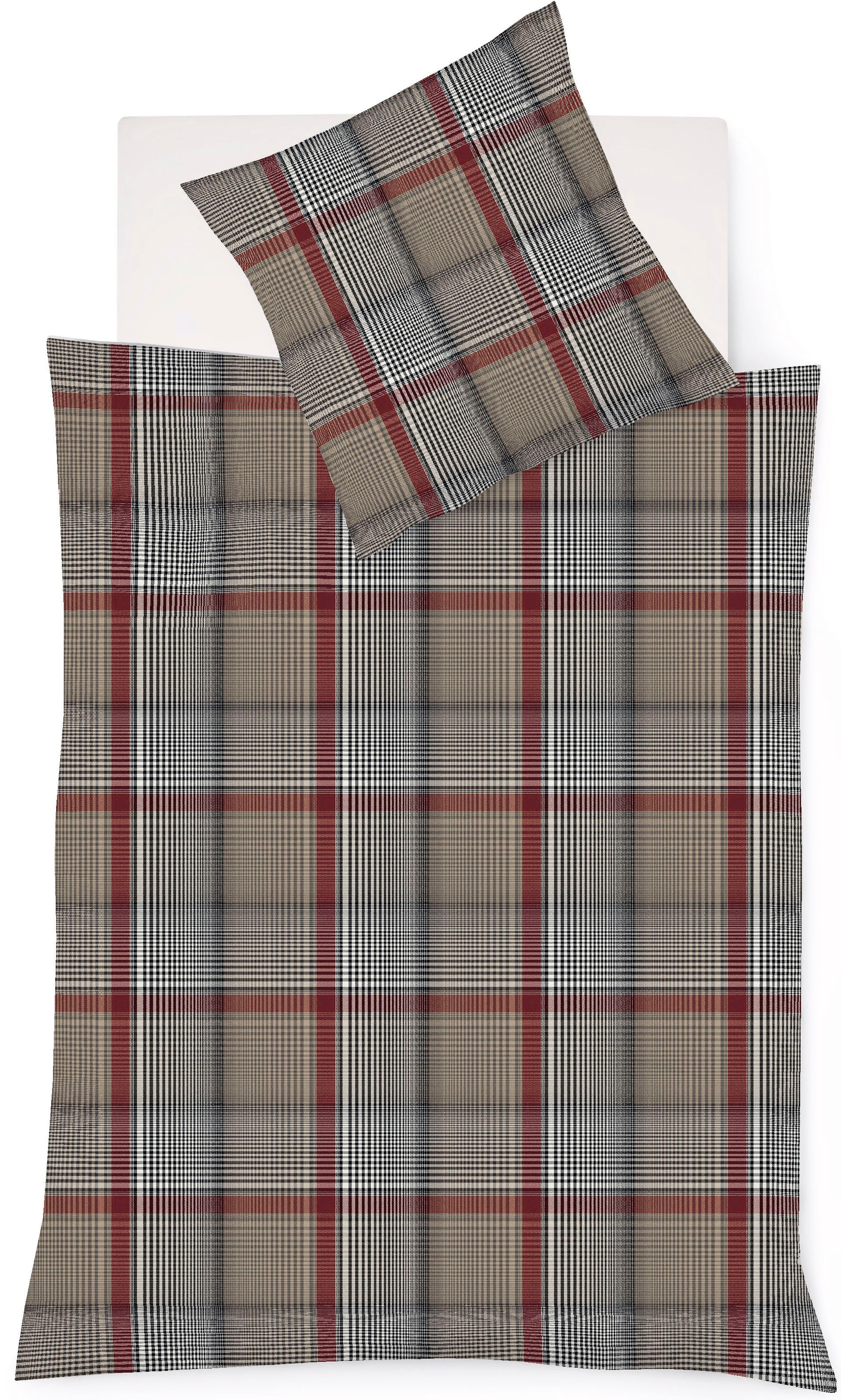 fleuresse Bettwäsche "Lech 4385" 2 Stk. Edelflanell, Baumwolle, in Gr. 135x200, 155x220, 200x200cm