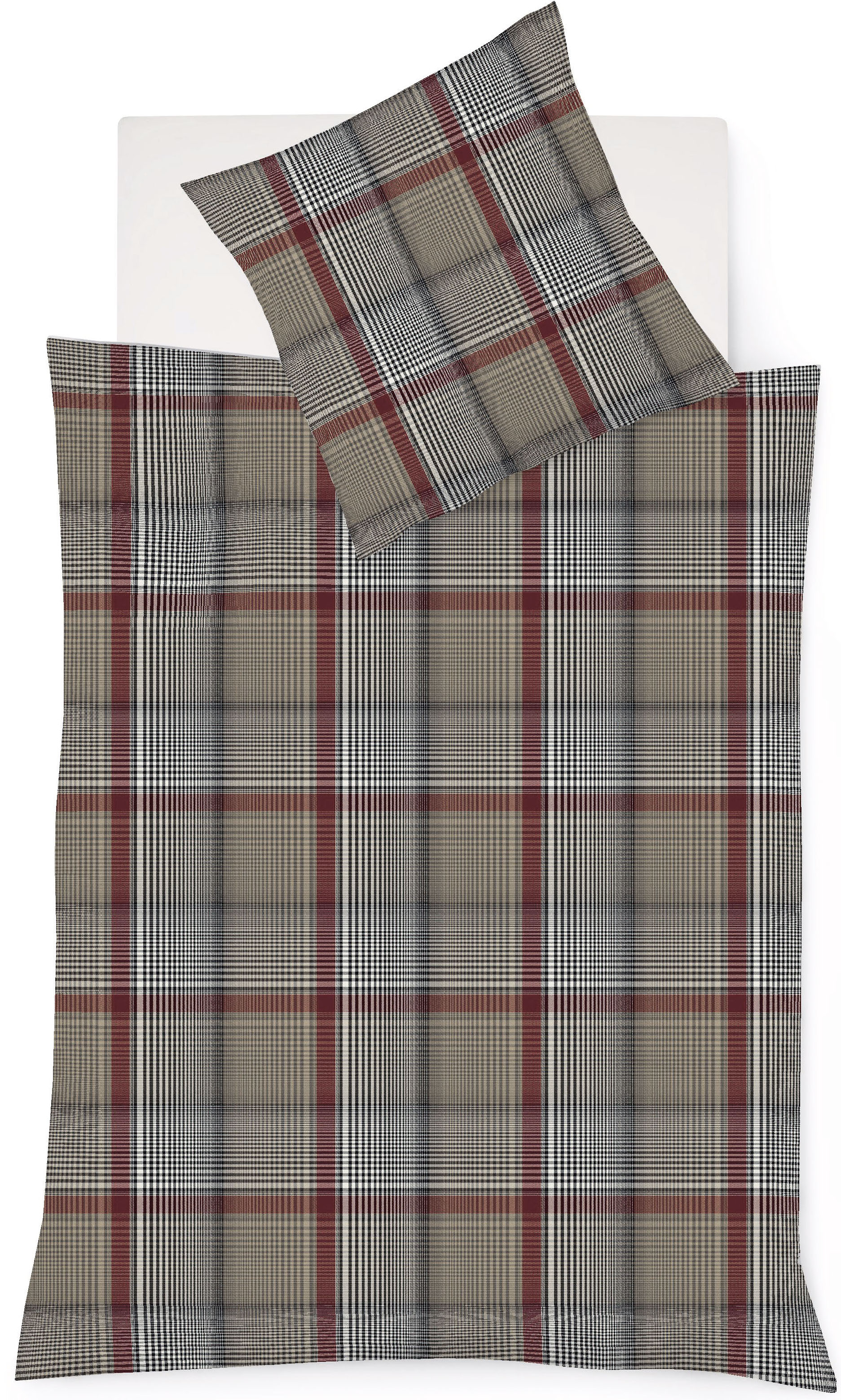fleuresse Bettwäsche "Lech 4385" 3 Stk. Edelflanell, Baumwolle, in Gr. 135x200, 155x220, 200x200cm