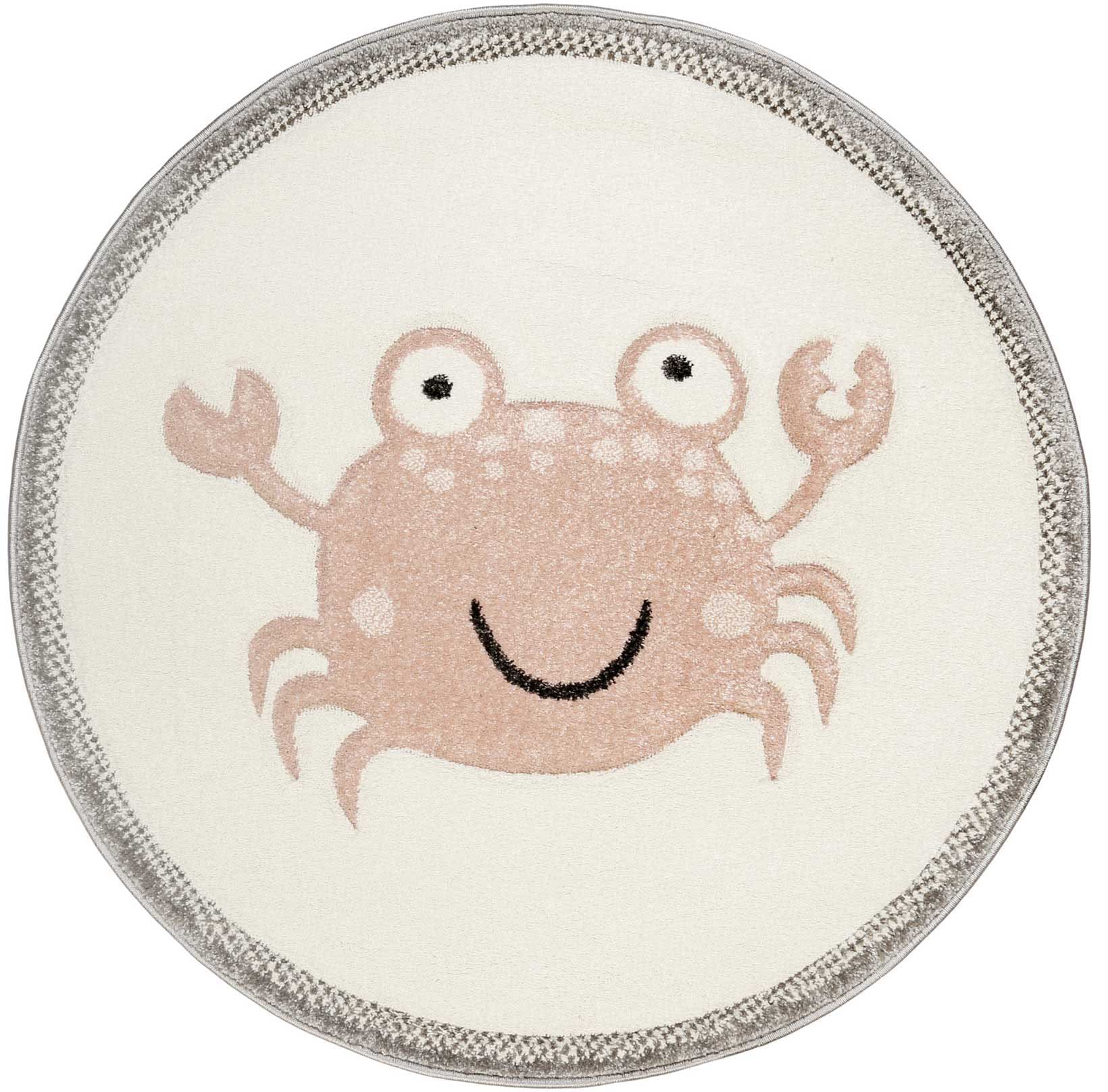 Esprit Kinderteppich »Crab ESP-21074«, rund, 13 mm Höhe, Rundteppich mit Krabben Motiv