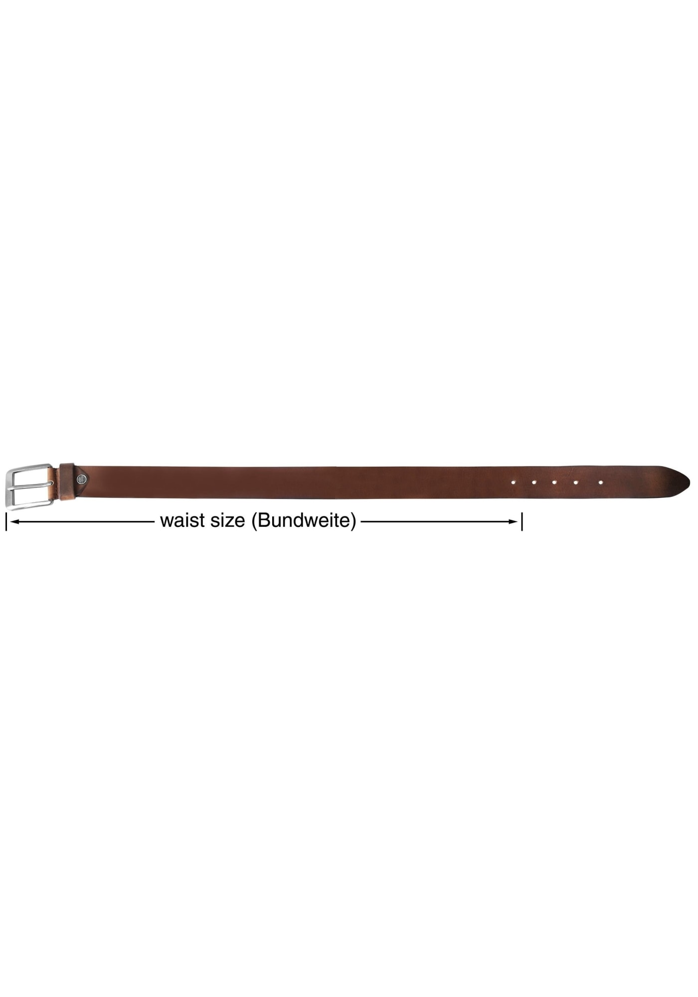 Leonardo Verrelli Ledergürtel »90 cm - 130 cm (Bundweite) in Braun aus 100% Echtleder, kürzbar,«