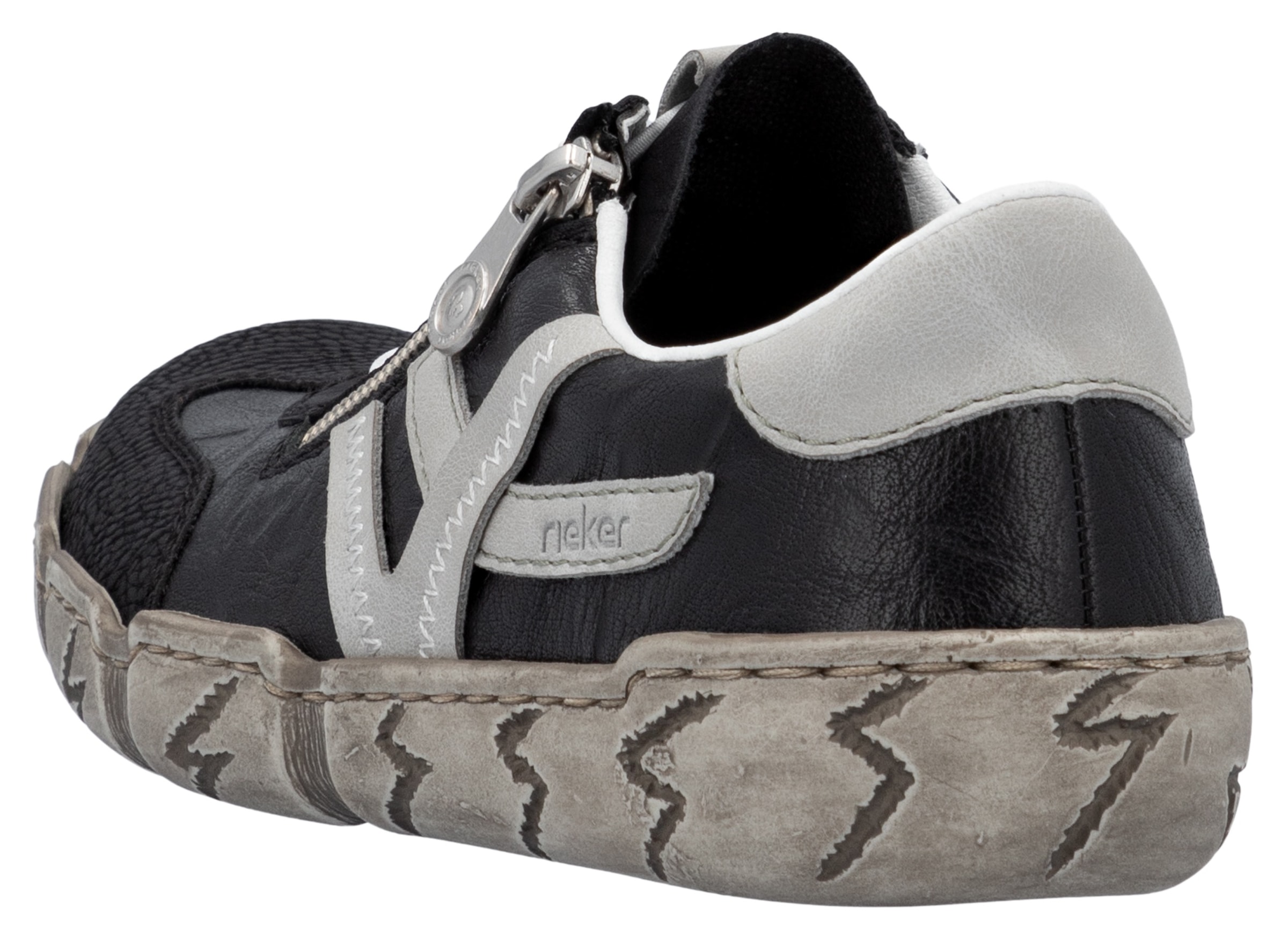 Rieker Slip-On Sneaker, Halbschuh, Schlupfschuh, Freizeitschuh mit weicher Innensohle