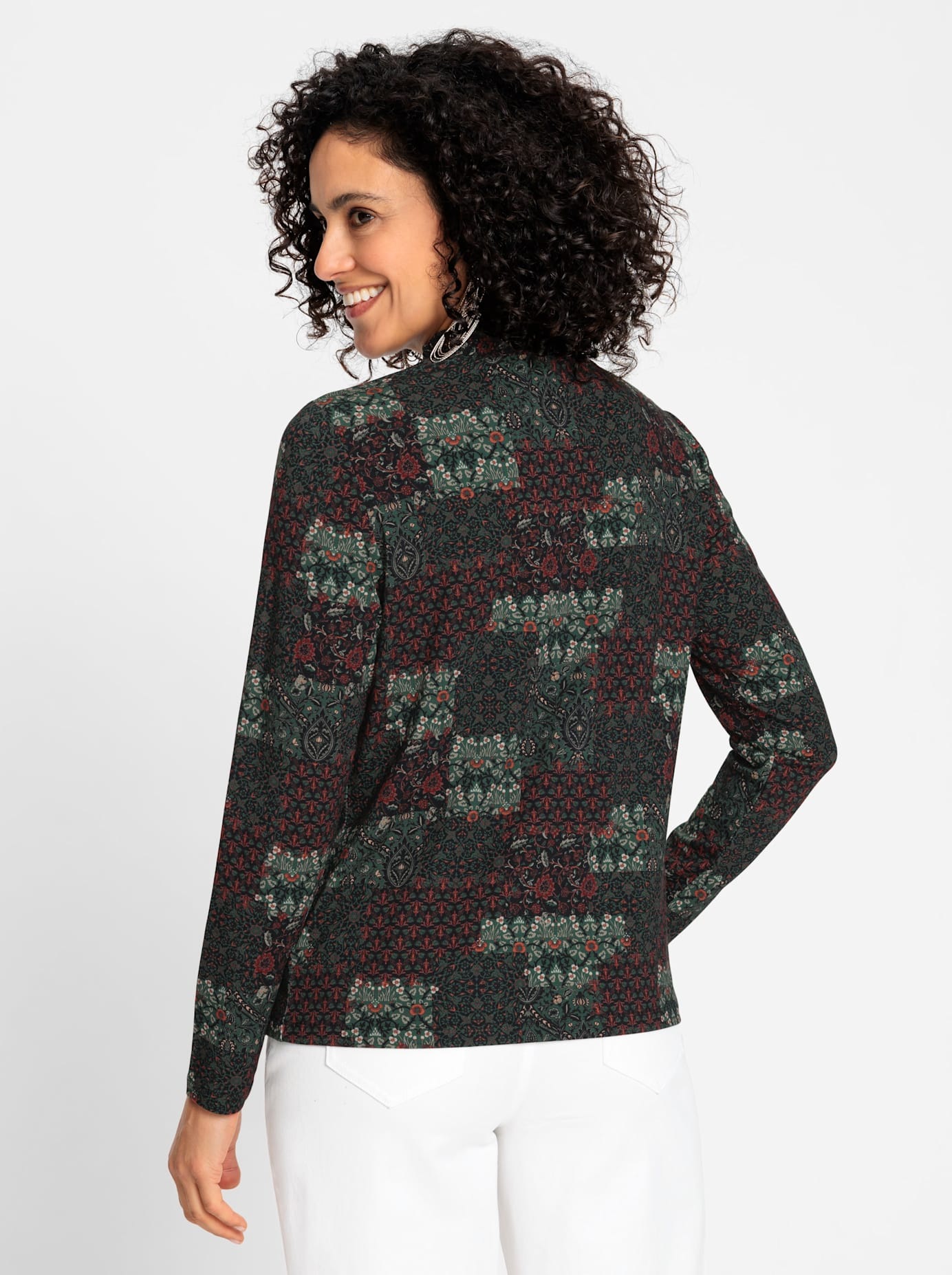 Inspirationen Stehkragenshirt "Stehkragen-Shirt" 1 Stk. tlg. günstig online kaufen