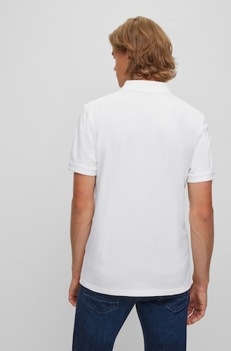 BOSS ORANGE Poloshirt »Prime dezentem | BAUR Brust ▷ bestellen 01«, mit der 10203439 Logoschriftzug auf