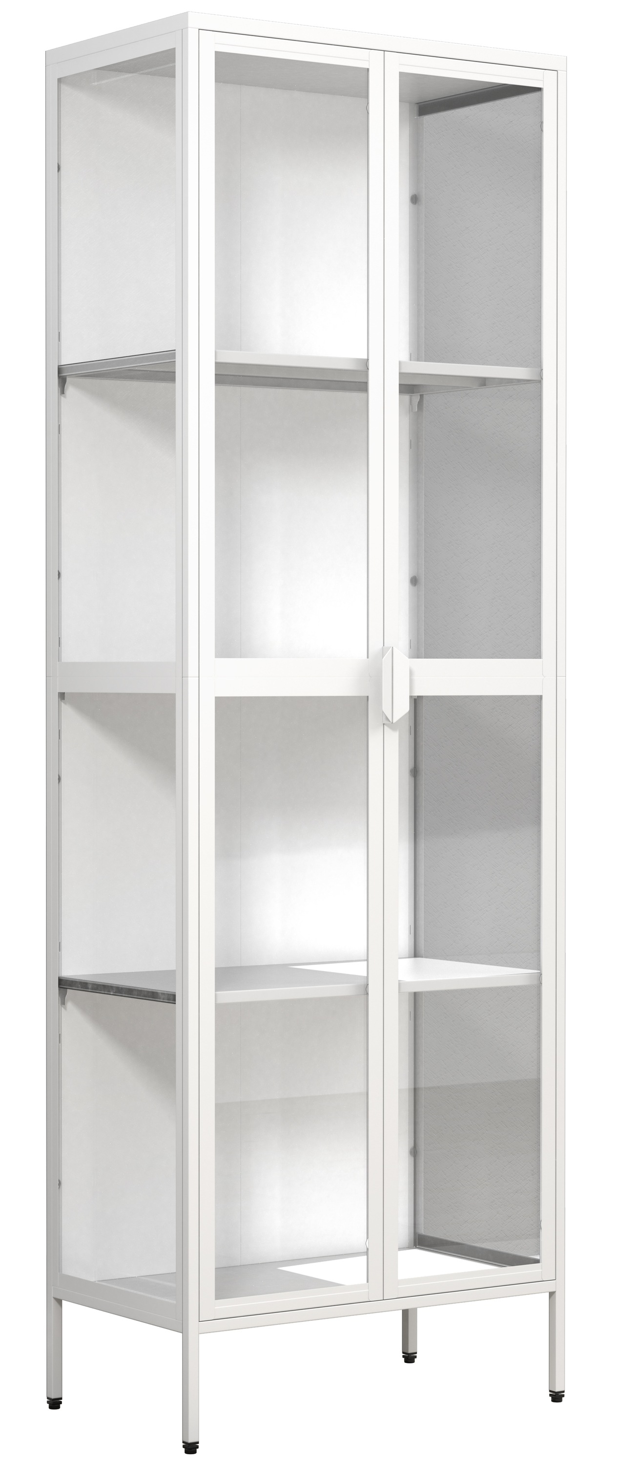 VCM Standvitrine »Stahl Standvitrine Vitrine Schaukasten Floka XXL« 1 Stk. tlg.