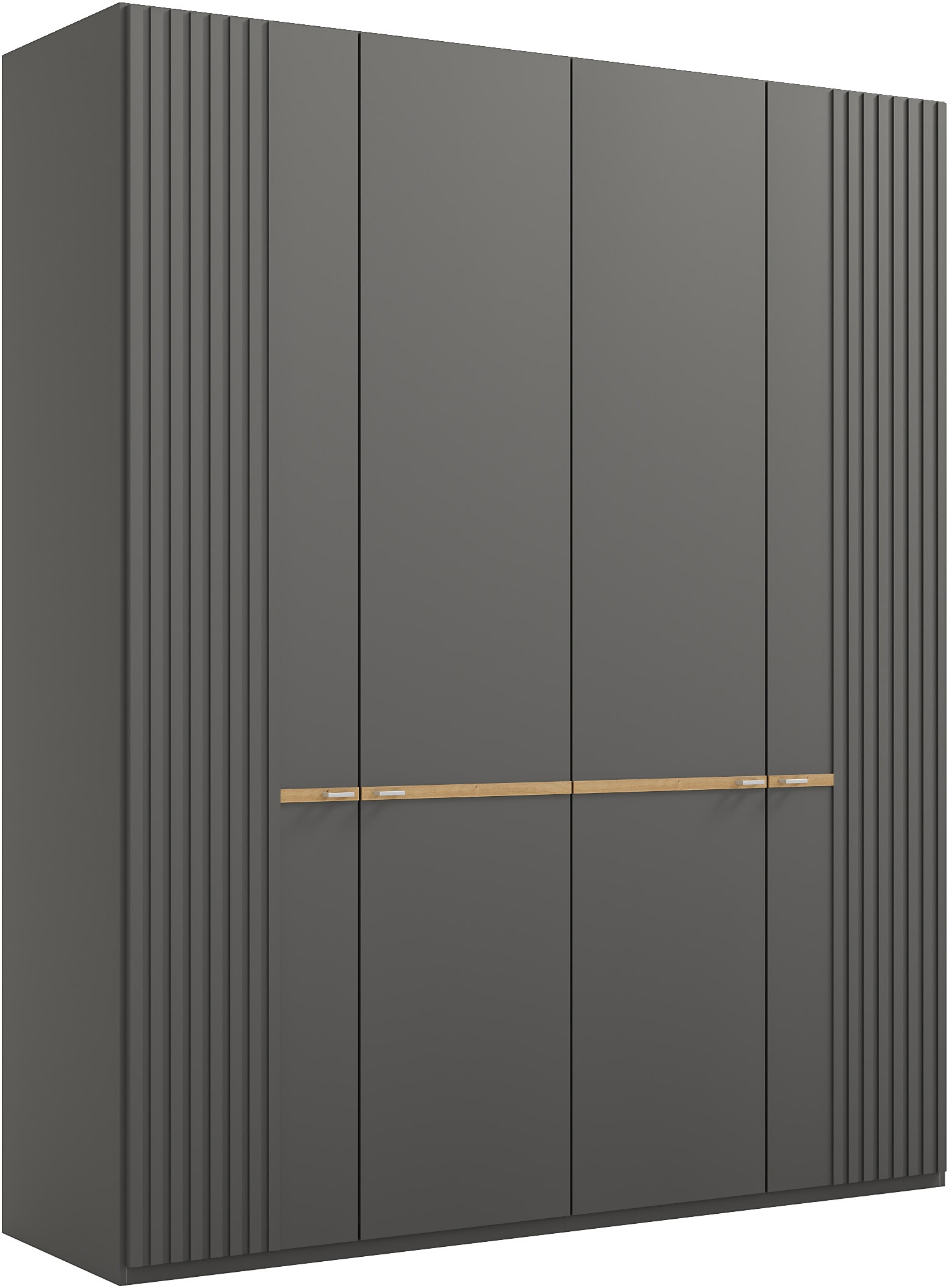 Musterring Kleiderschrank "Isabelle" Lamellen in Korpusfarbe, Griffe in silber, versch. Größen und Farben