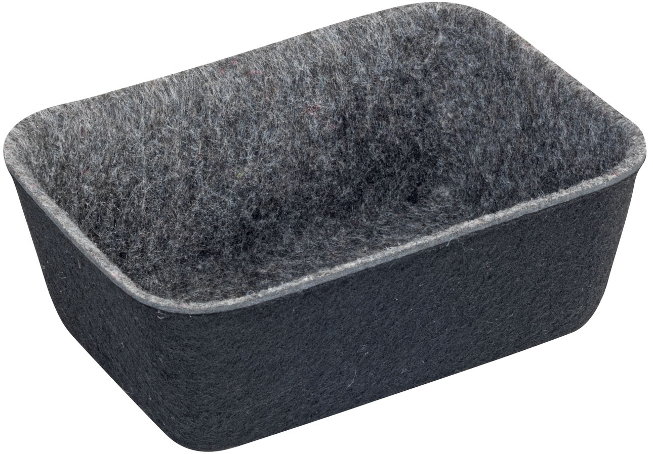 WENKO Organizer, (Set, 7 St.), Aufbewahrungsboxen für Schubladen, 3 Größen, recycelter Polyesterfilz