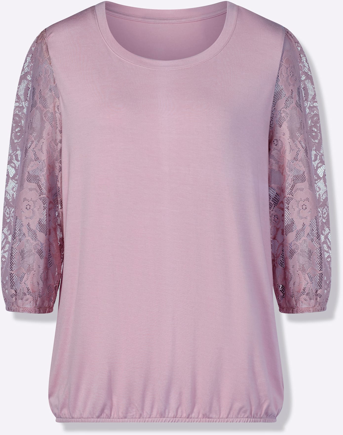 Thumbnail - Lady 3/4-Arm-Shirt "Spitzen-Shirt" 1 tlg.