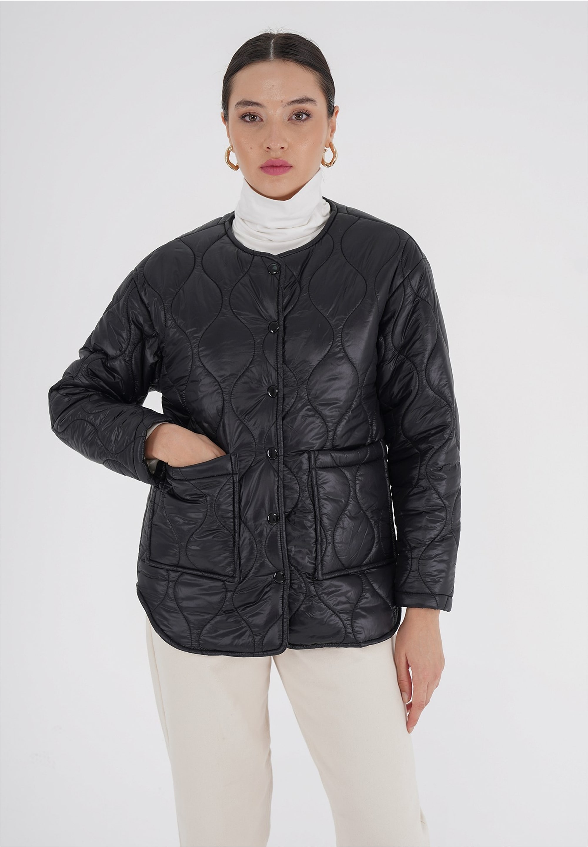 freshlions Steppjacke "Amara", (1 St.), mit praktischen Druckknöpfen günstig online kaufen