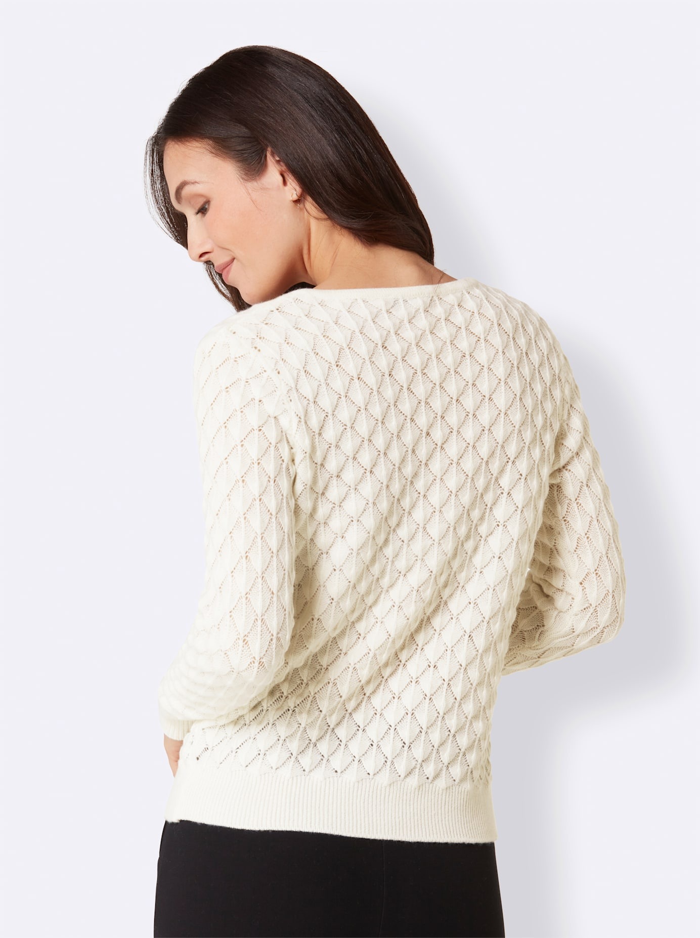 CREATION L PREMIUM Ajourpullover »Kaschmir-Woll-Pullover«
