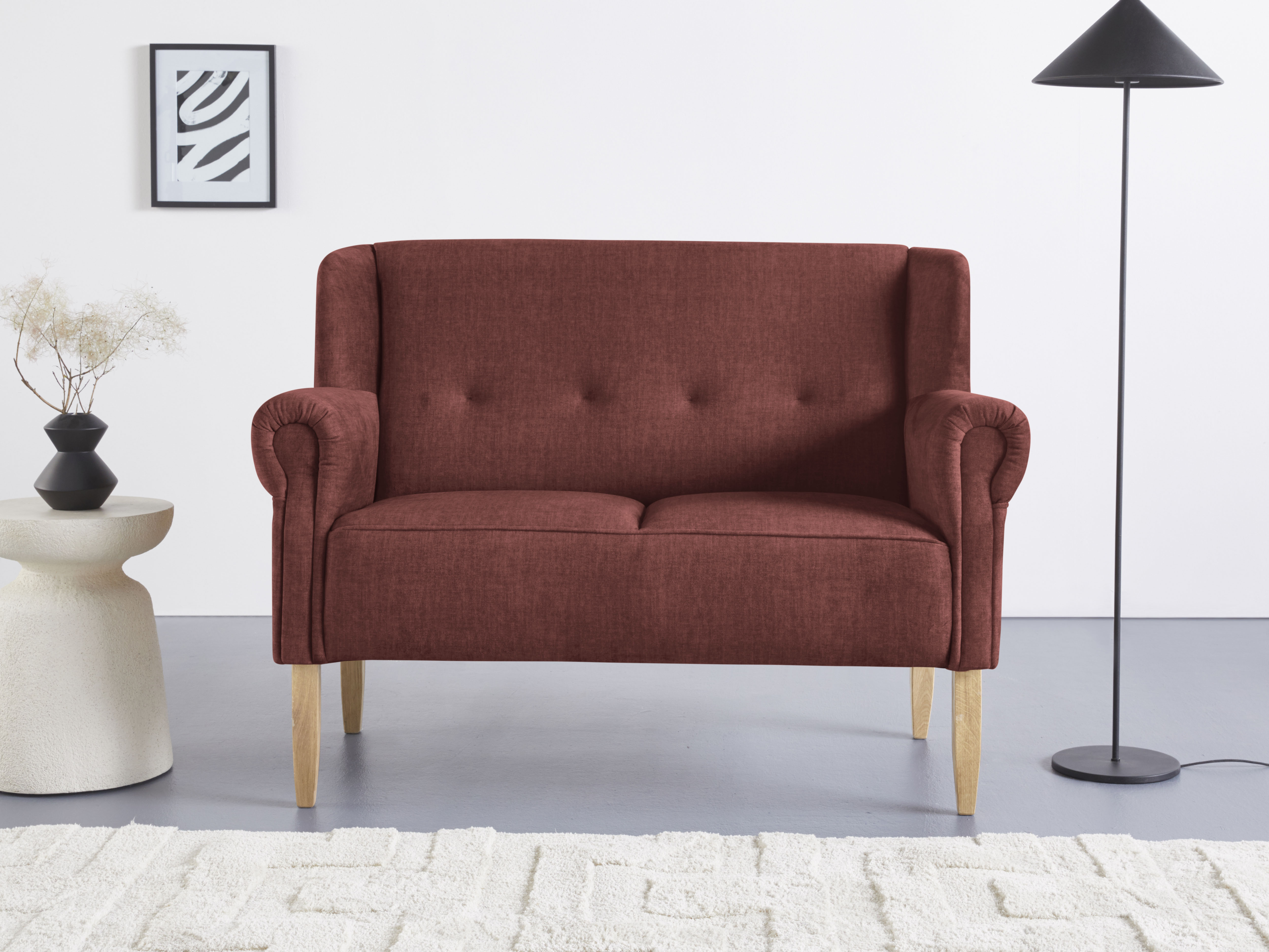 Home affaire Küchensofa "Moro Couch mit Federkern, bequem, Breite 142cm" in verschiedenen Stoffen und Farben